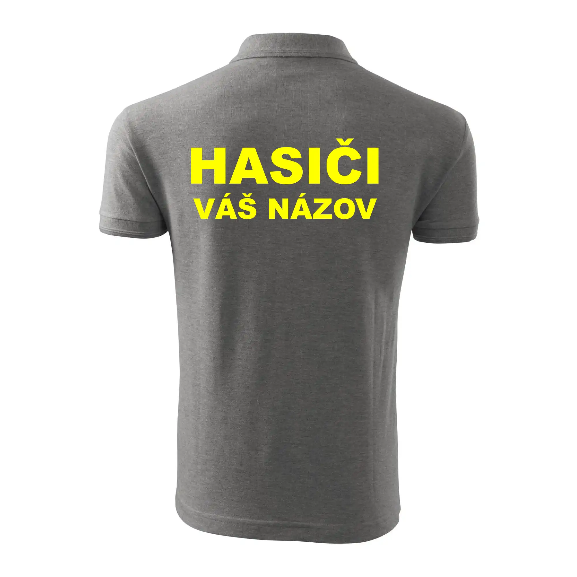 Hasiči - žltý nápis - váš názov zboru