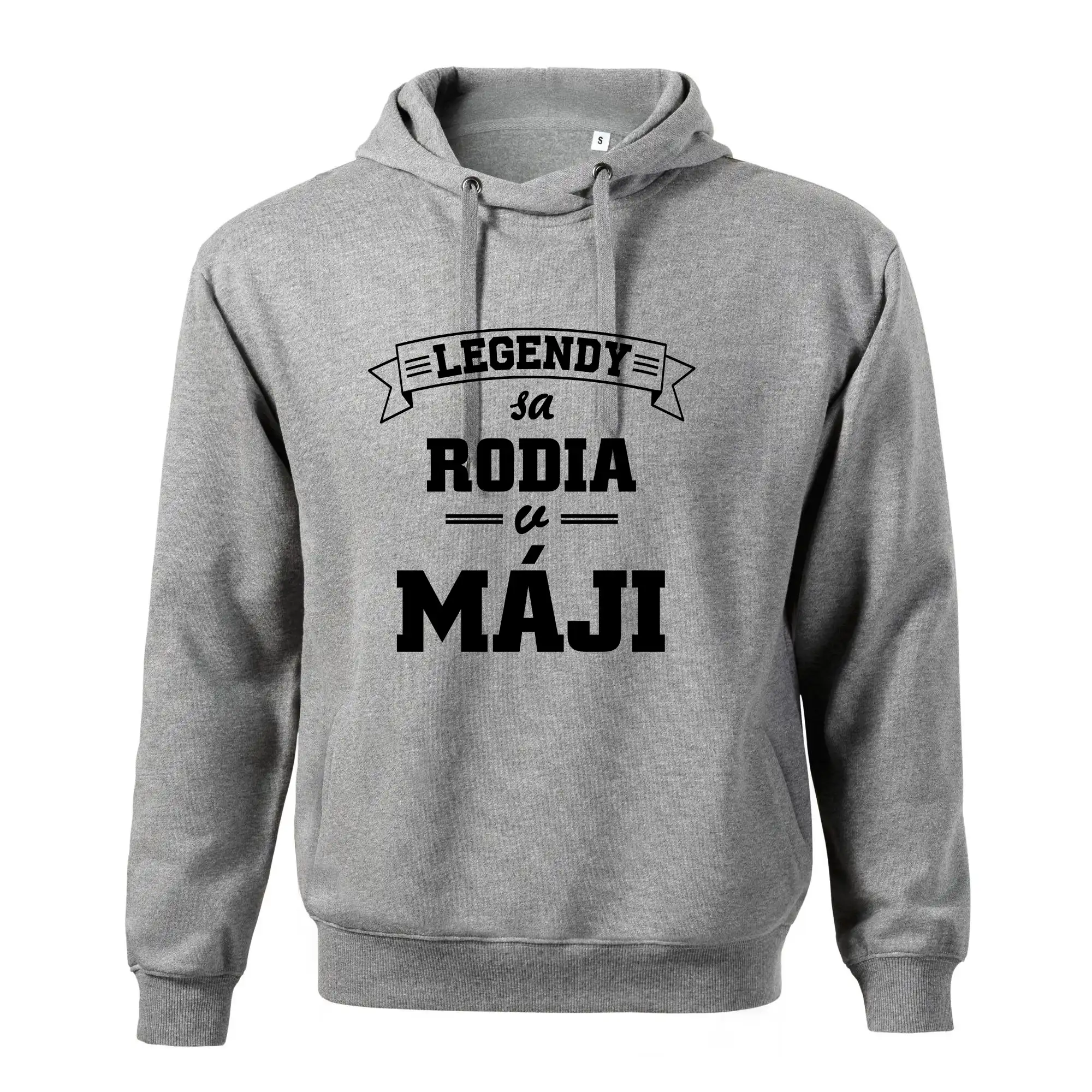 Tričká pre narodených v máji - Legendy sa rodia v máji - Oversized mikina pánska Moon - kratšia + širšia