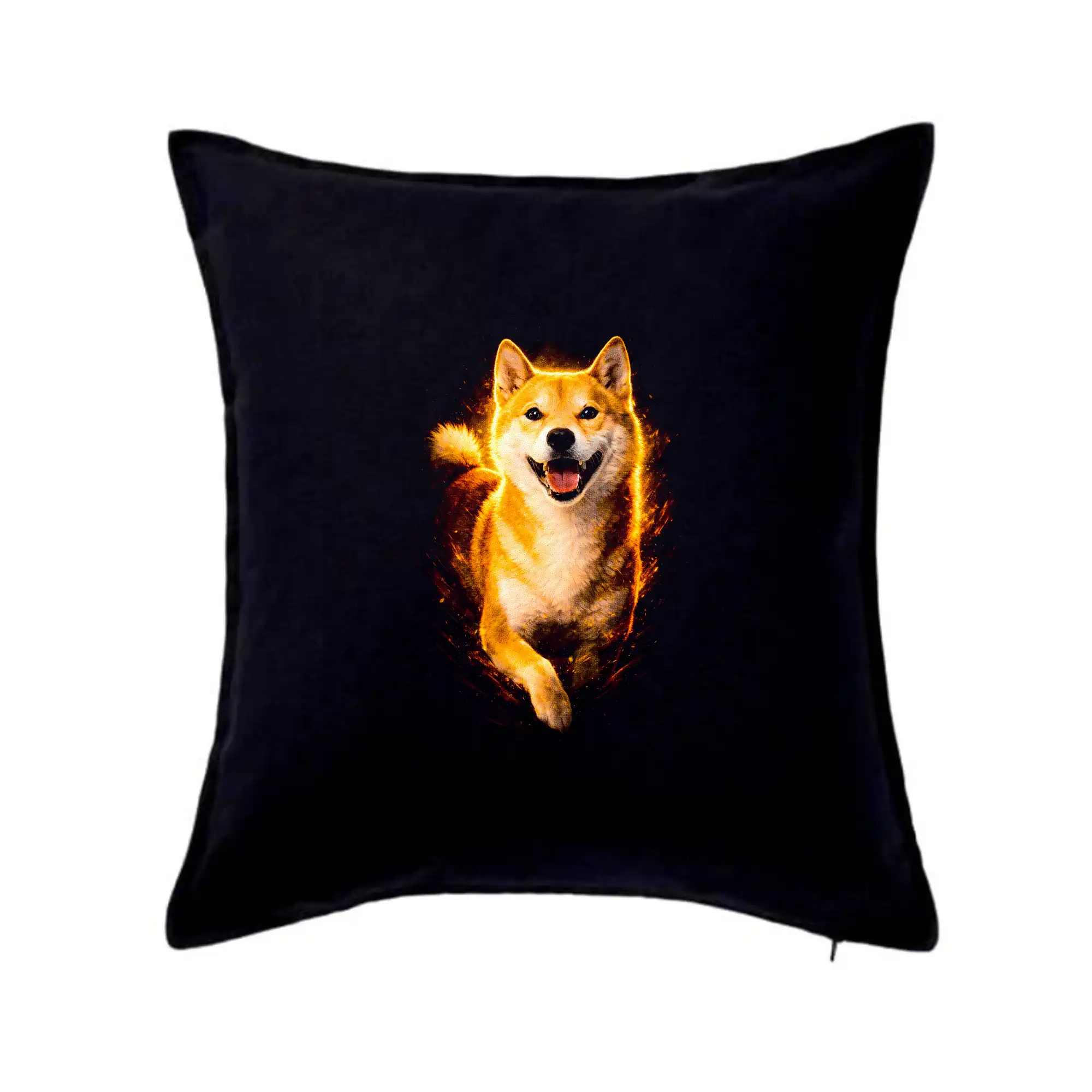 Ostatné psie plemená - Obrázok poltón Shiba Inu bežiaci - Vankúš 50x50