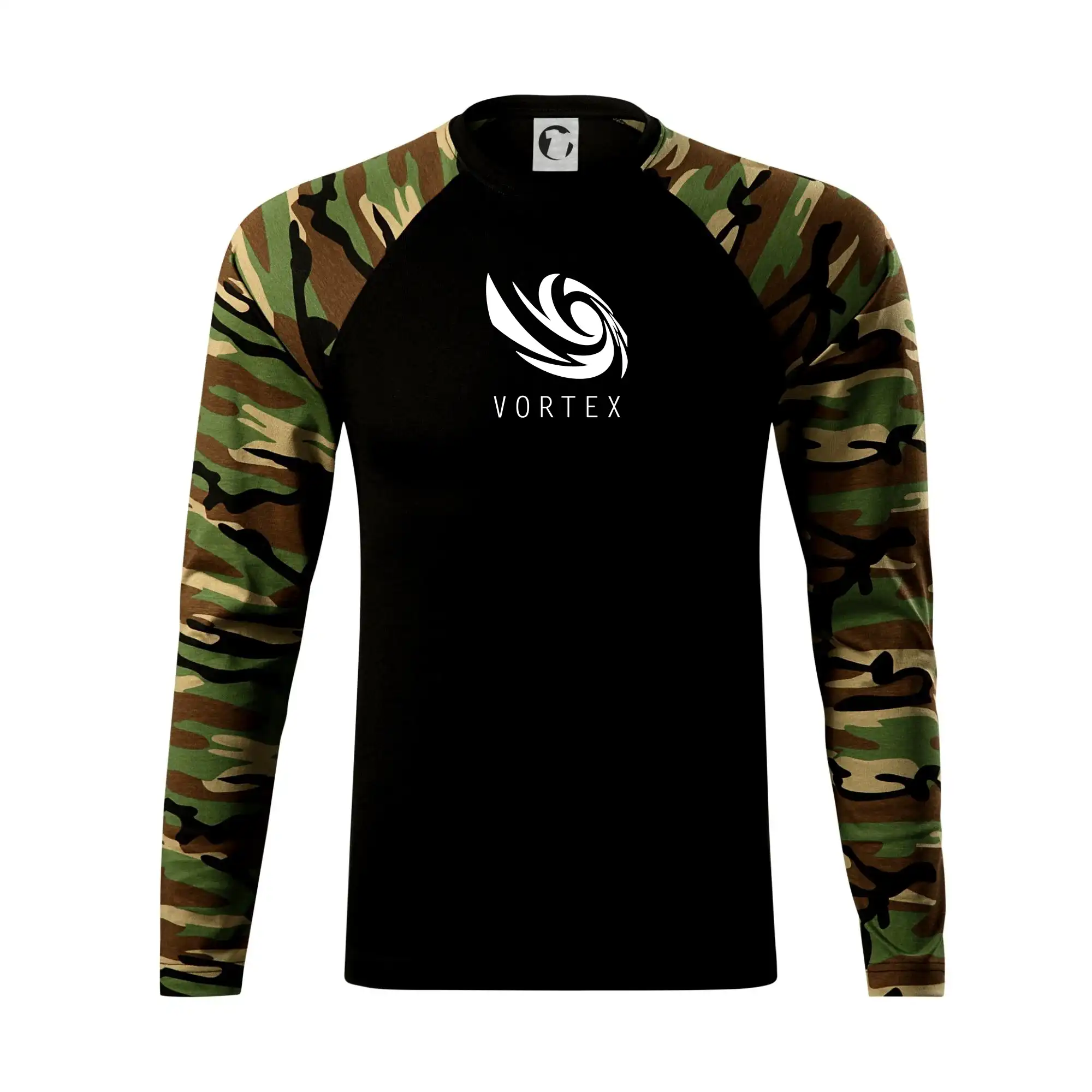 Tričká, mikiny a šiltovky pre Youtubery - Vortex logo jednofarebné - Camouflage LS