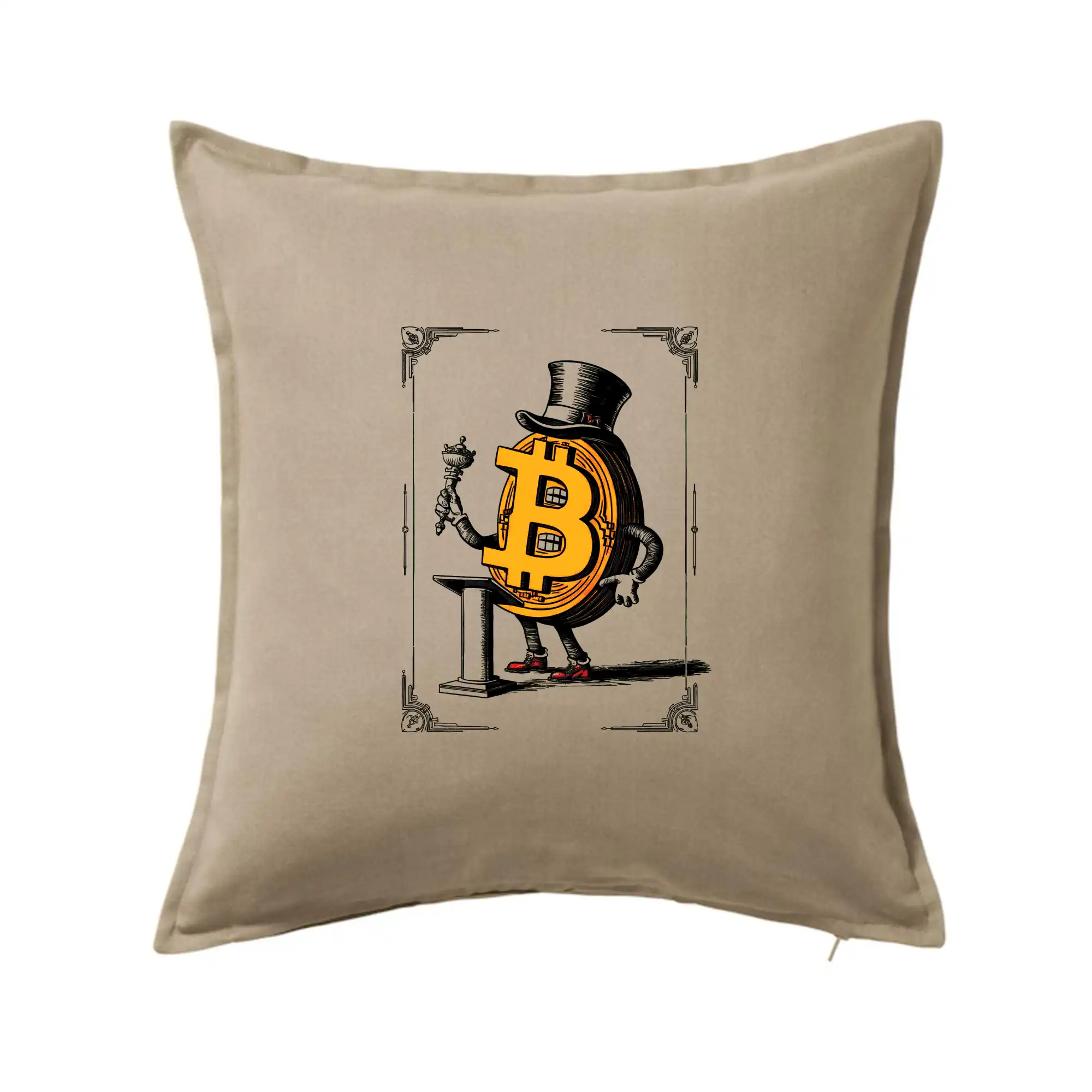 Oldschool bitcoin - Vankúš 50x50