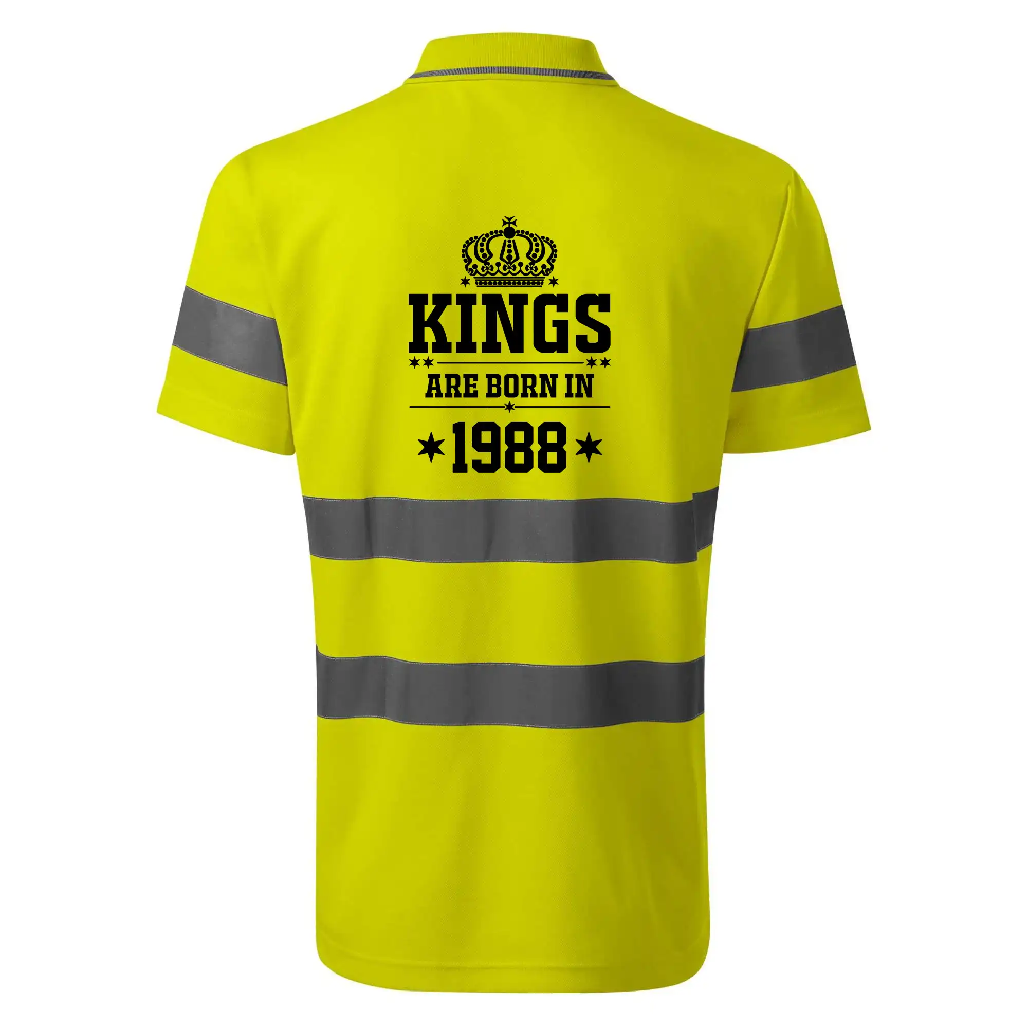 Trička s ročníkom 1988 - Kings are born in 1988 - HV Runway 2V9 - Reflexné polokošeľa