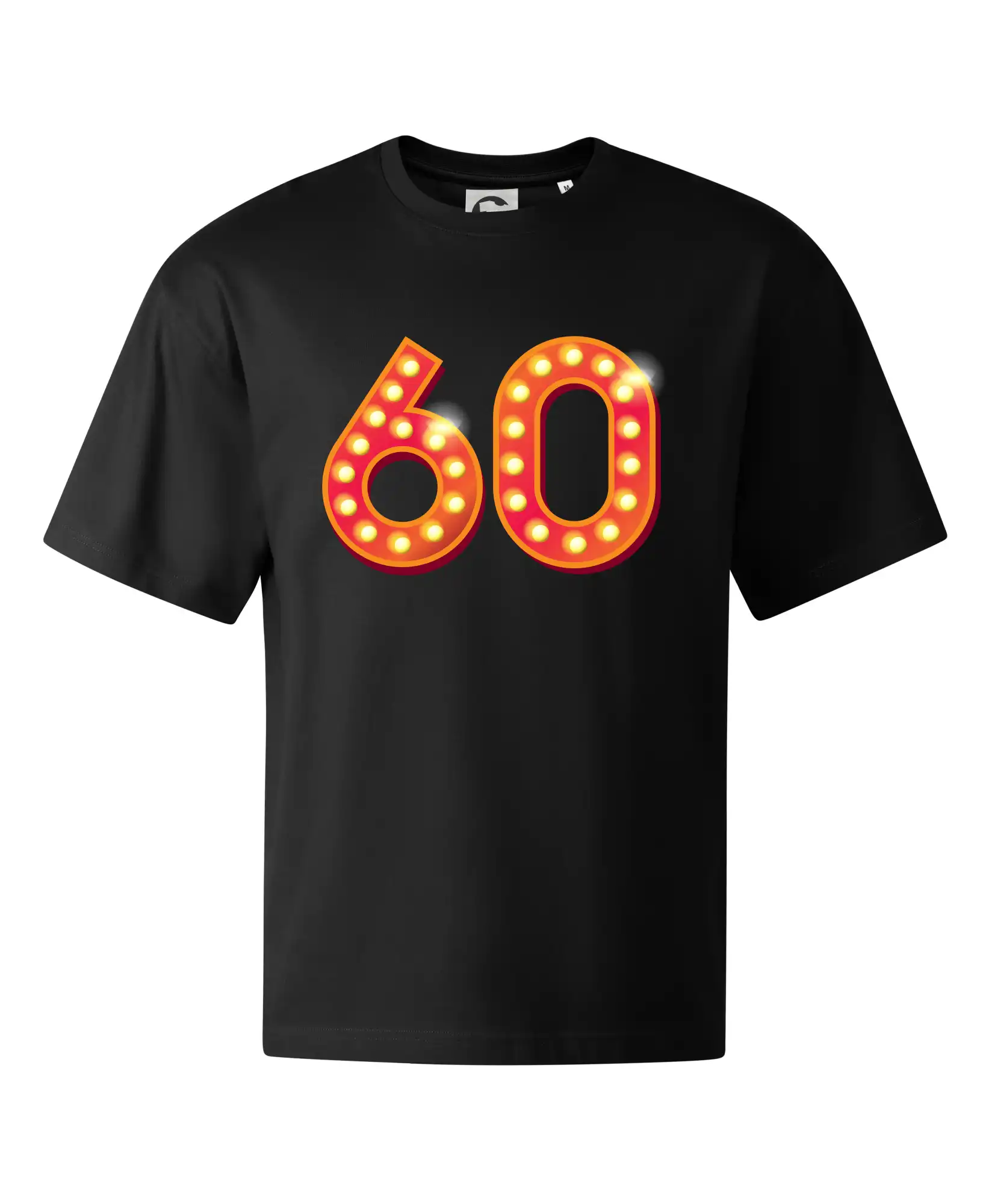Tričko k 60. narodeninám - Čísla žiarovky 60 - Stage unisex - OVERSIZE