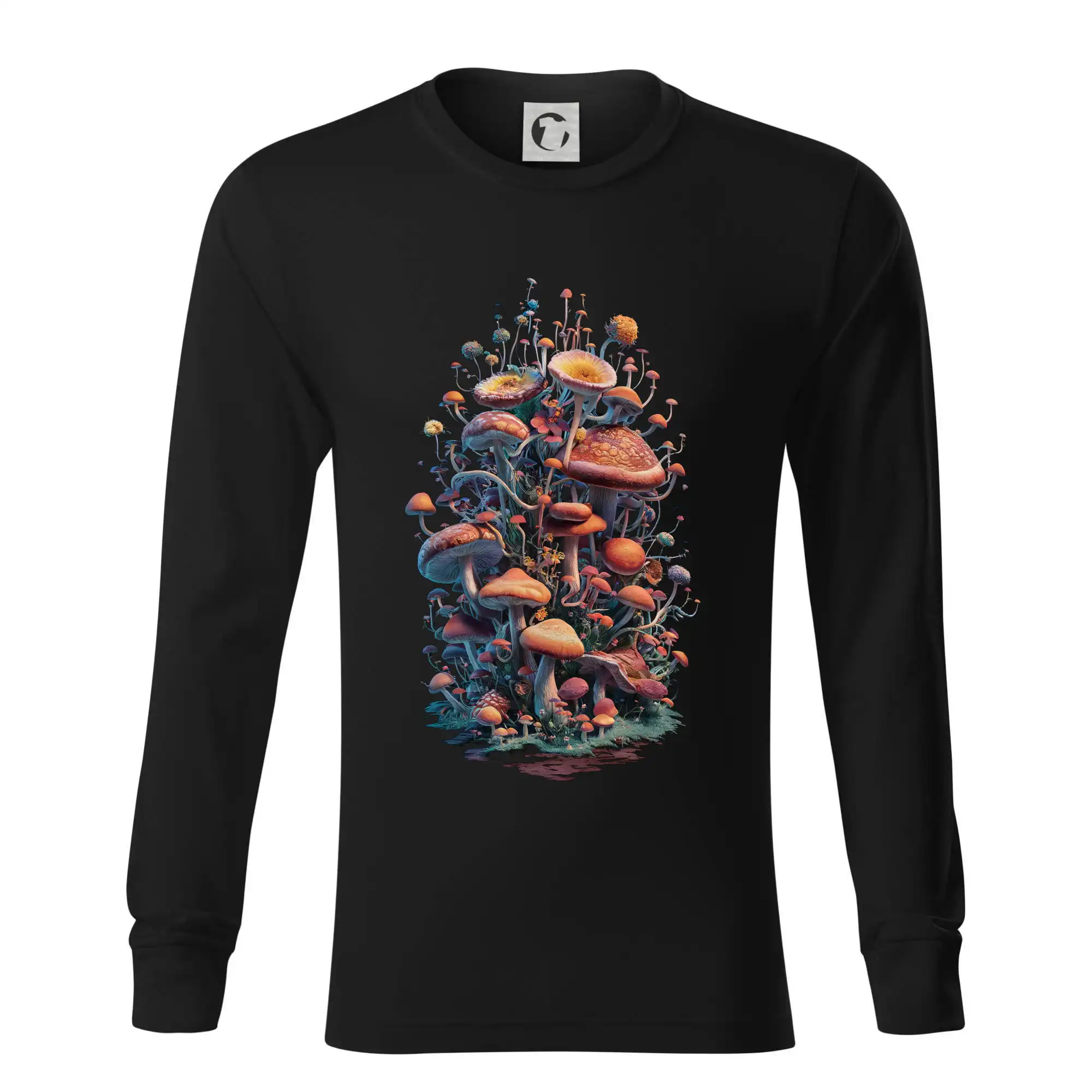 Tričká s motívmi ktoré frčia na internete - Goblincore  mushrooms and tiny creatures - Tričko s dlhým rukávom LS R05