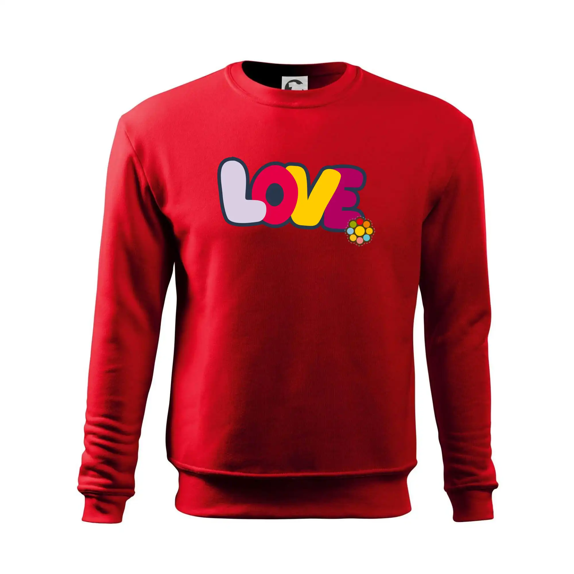 Love nápis s květinou