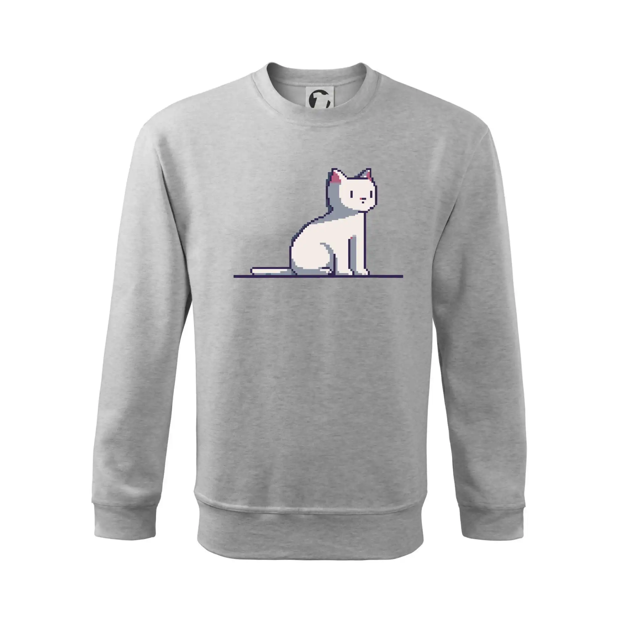 Kočka bílá pixel
