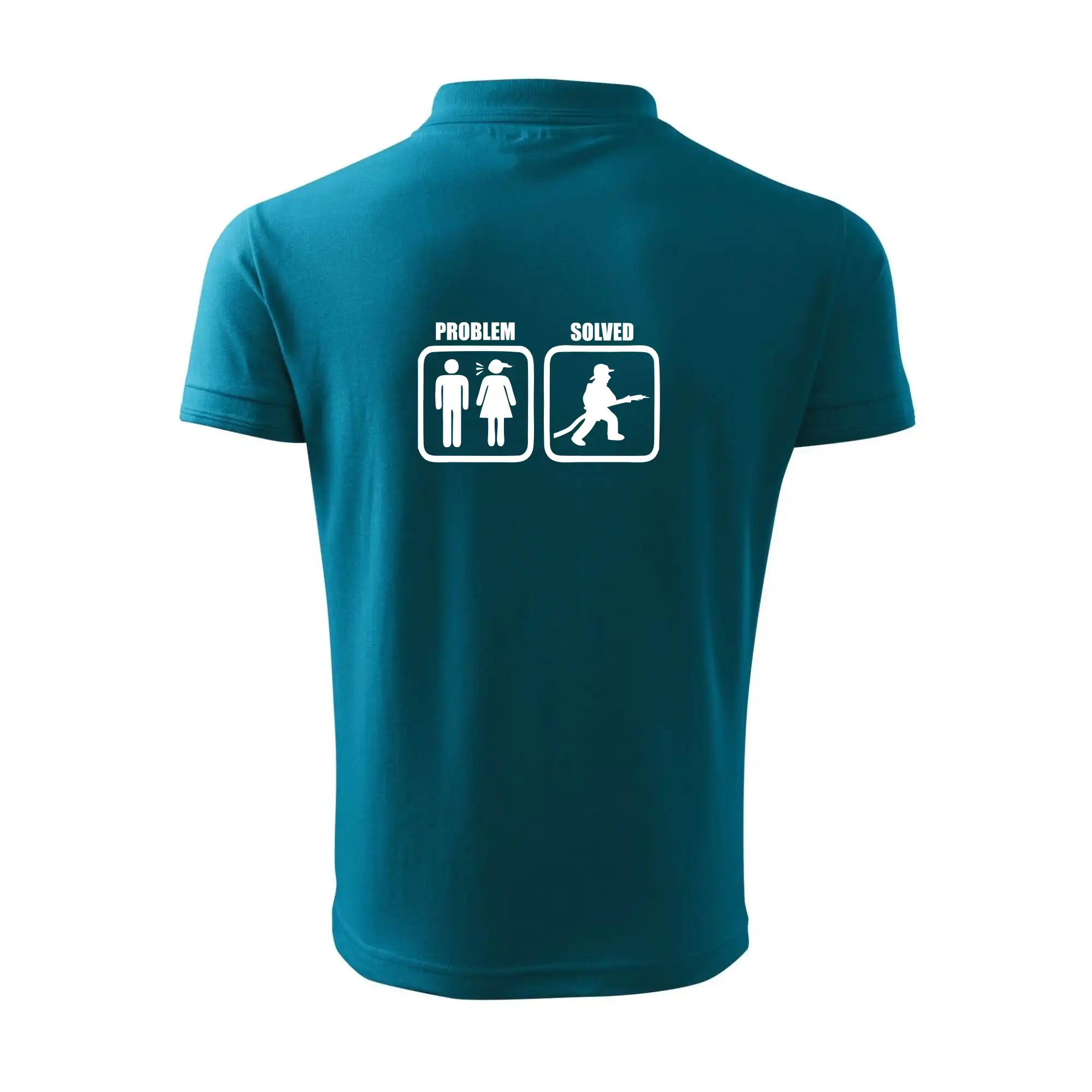 Tričká Problem Solved - Problém hasič - Polokošeľa pánska Pique Polo 203