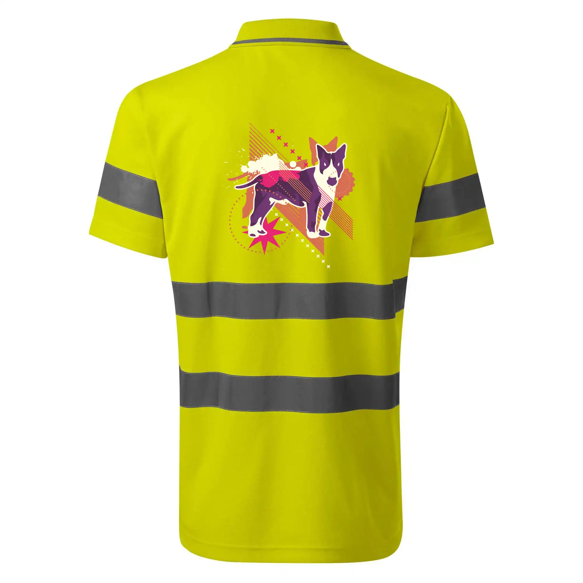 Pes abstrakce fialový