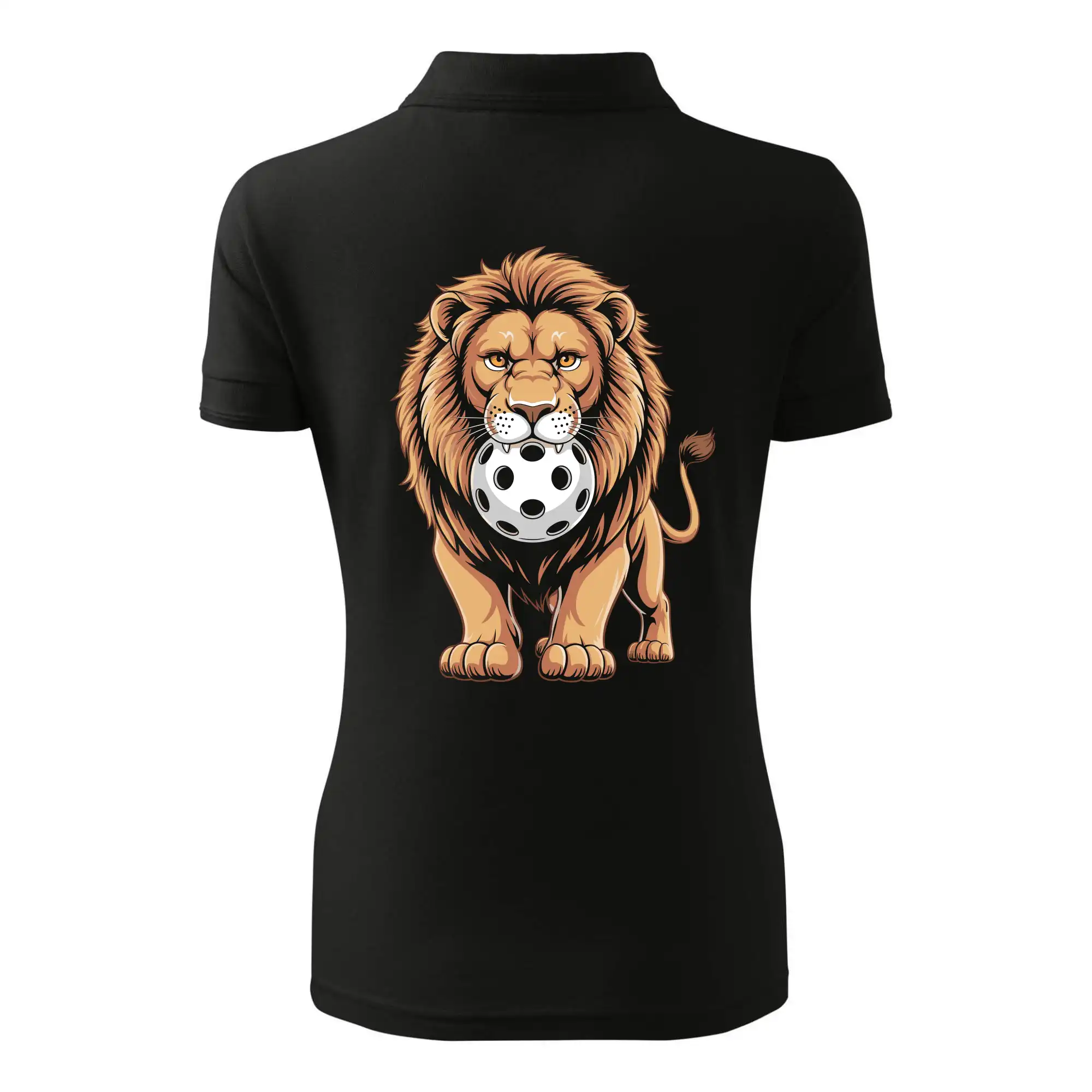 Floorball lev s míčkem v puse