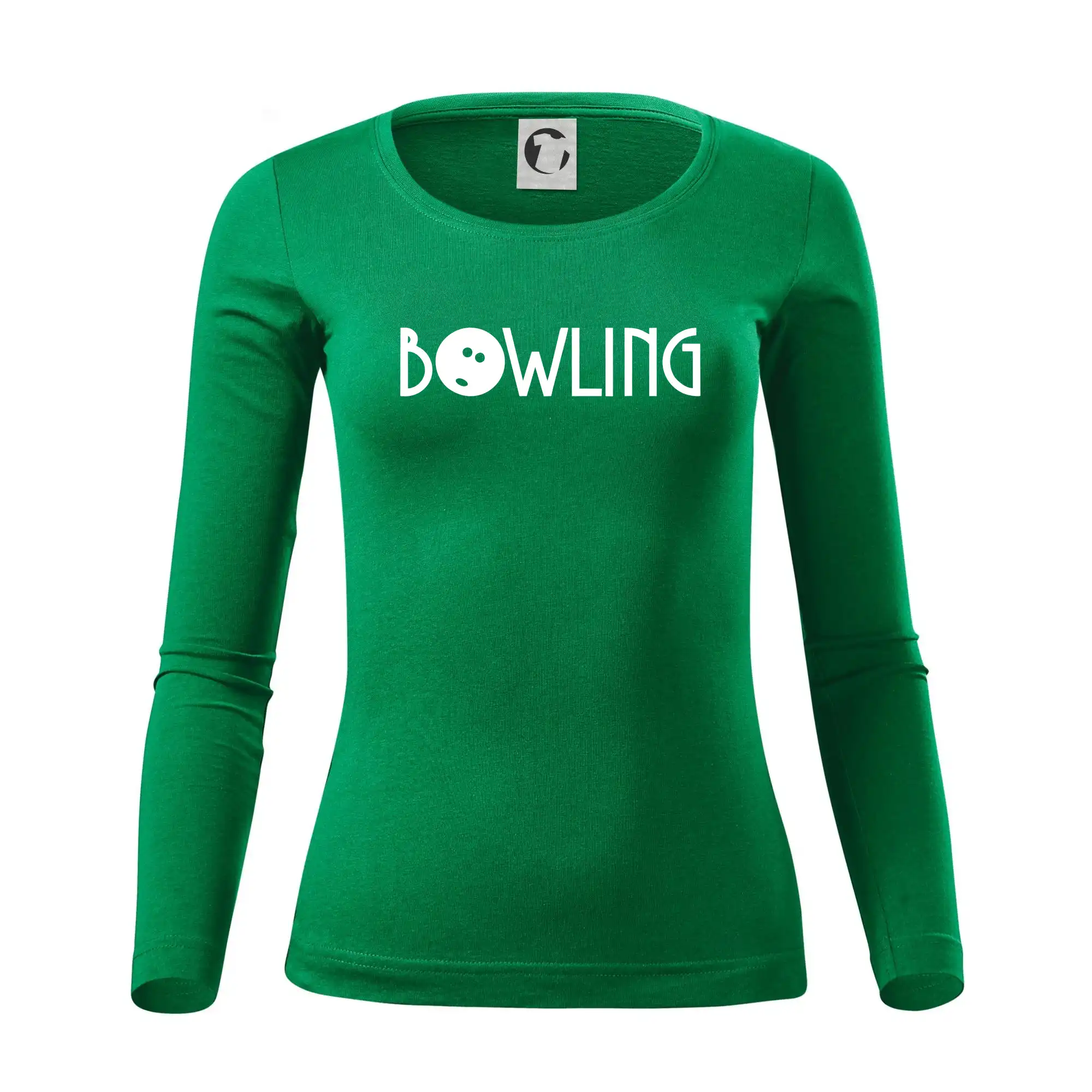 Tričká Bowling - Bowling nápis - Dámske tričko FIT-T LS - zužené