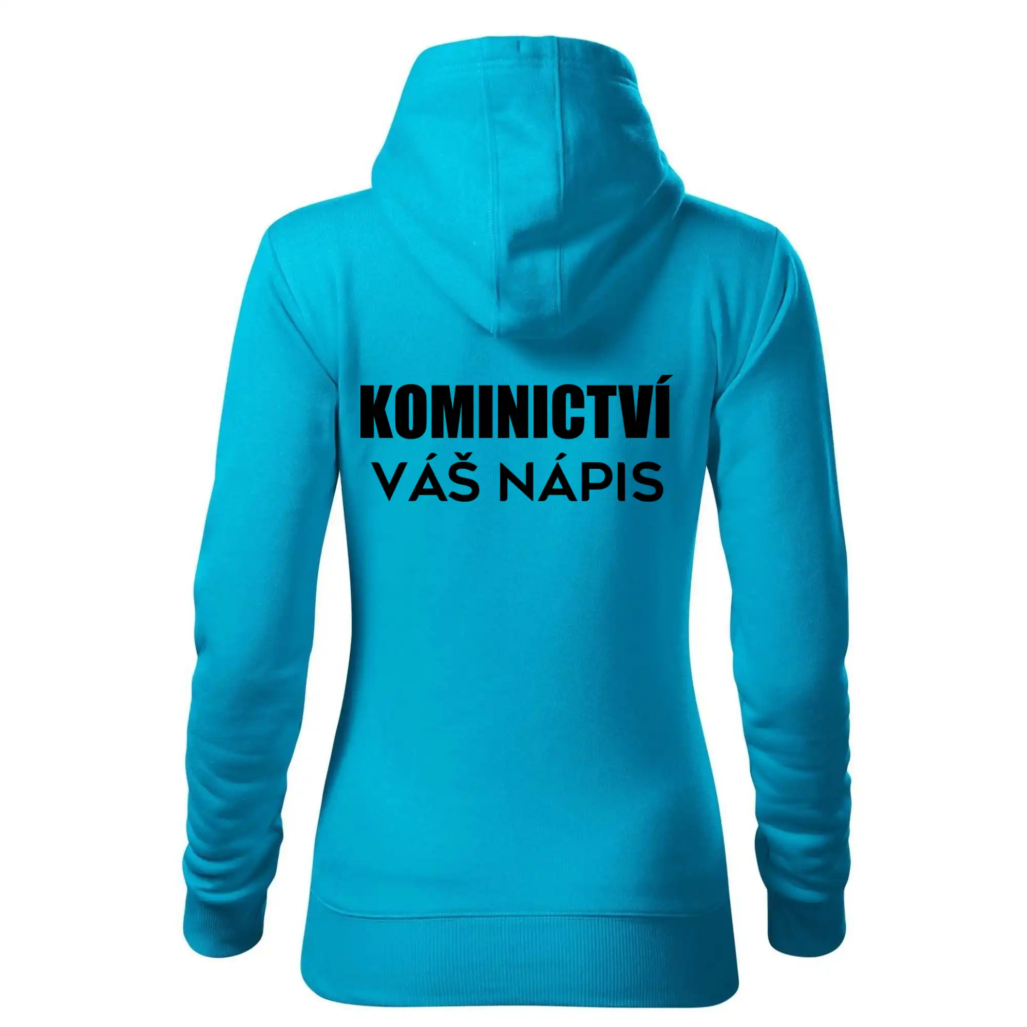 Kominík logo + nápis na zádech