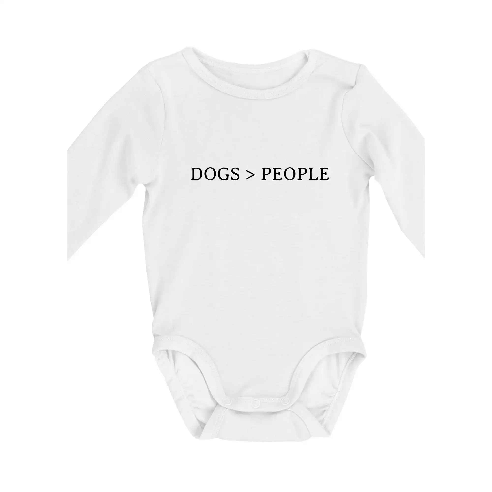 Dogs > People - Body dojčenské s dlhým rukávom