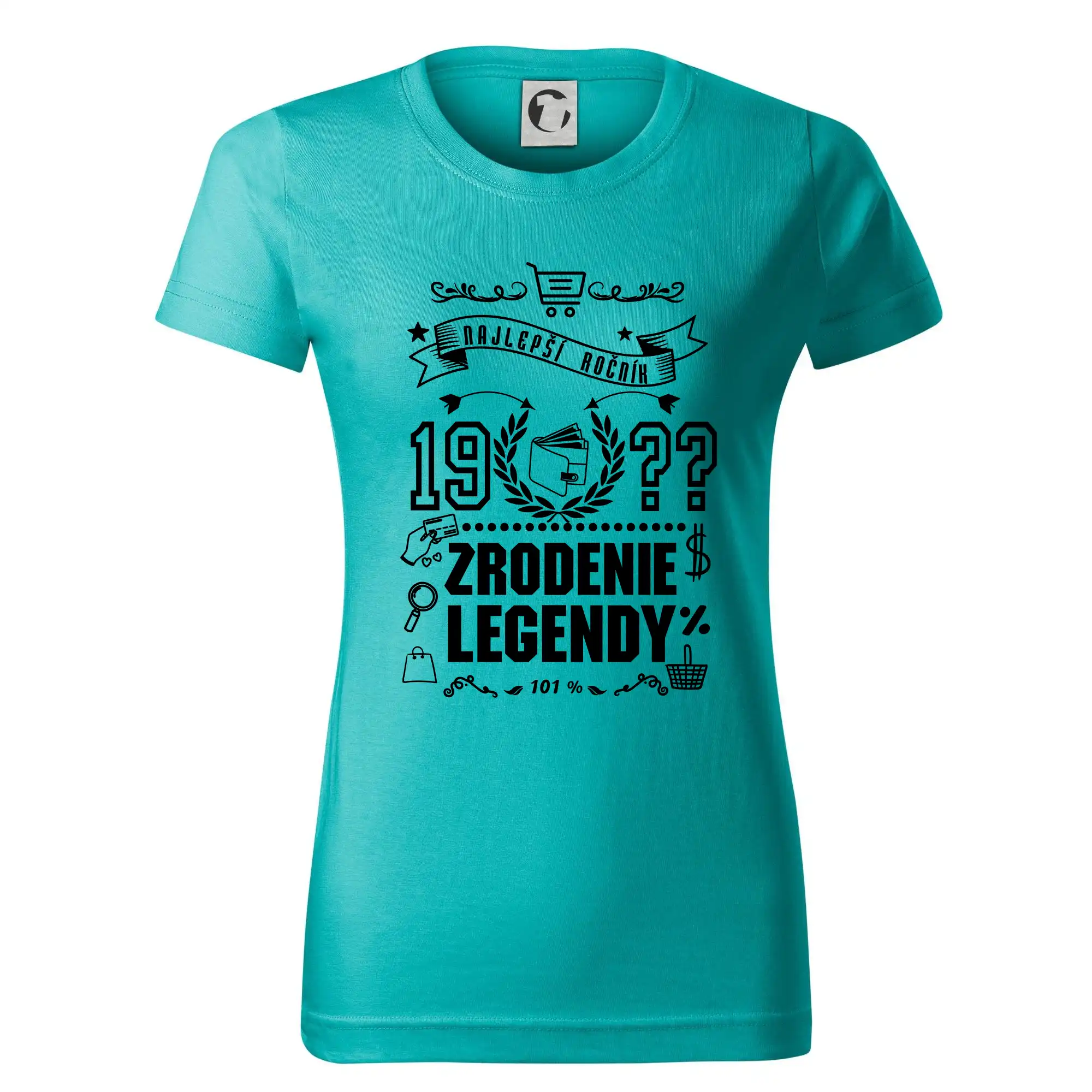 Trička Zrodenie legendy - Zrodenie legendy pre predavačku - Dámske tričko basic - ľahko voľnejšie a dlhšie
