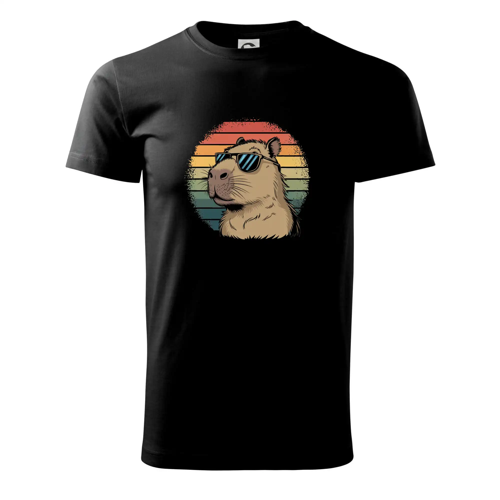 Tričká so zvieratami - Capybara v okuliaroch - Klasické pánske tričko vyššej gramáže