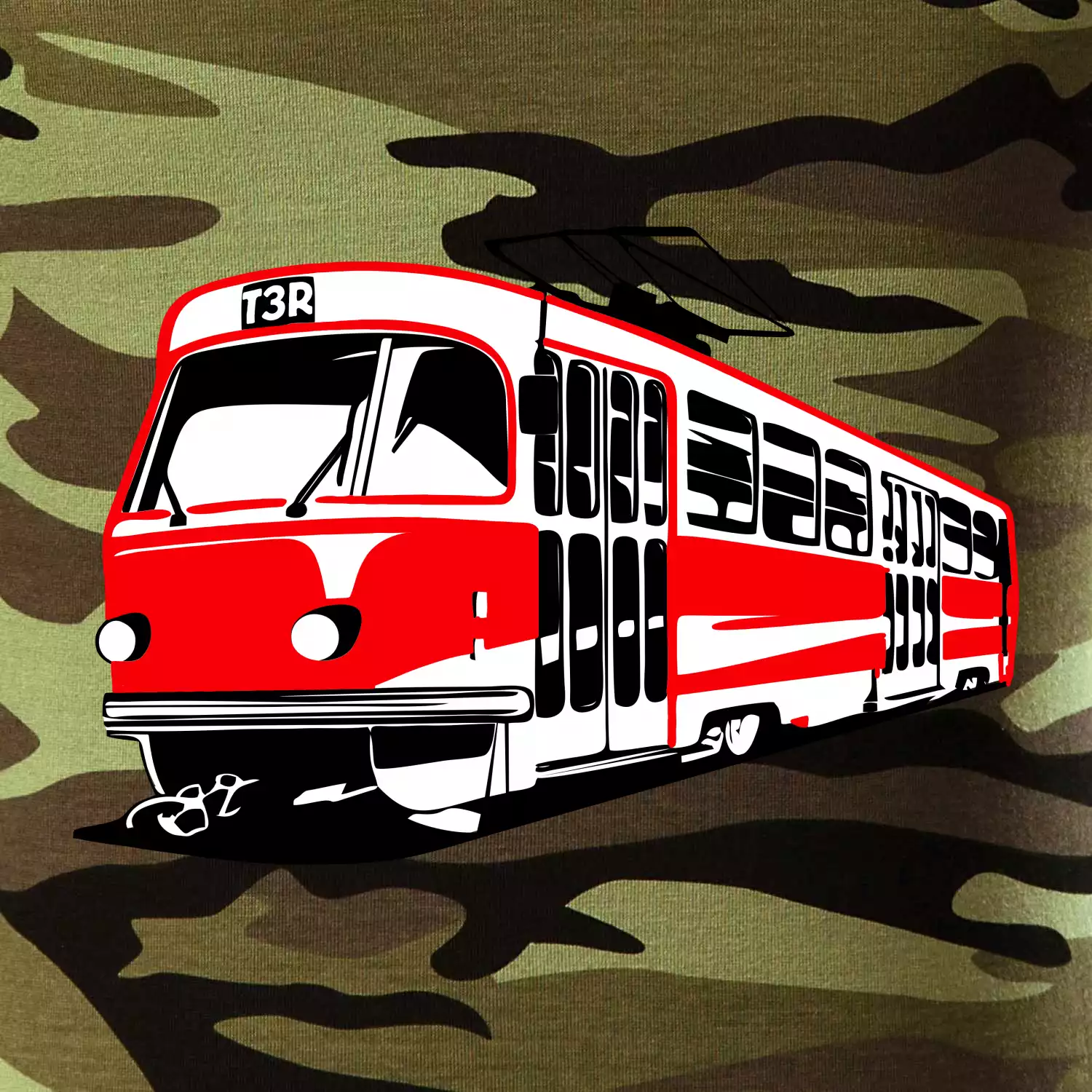 Tramvaj T3R barevná