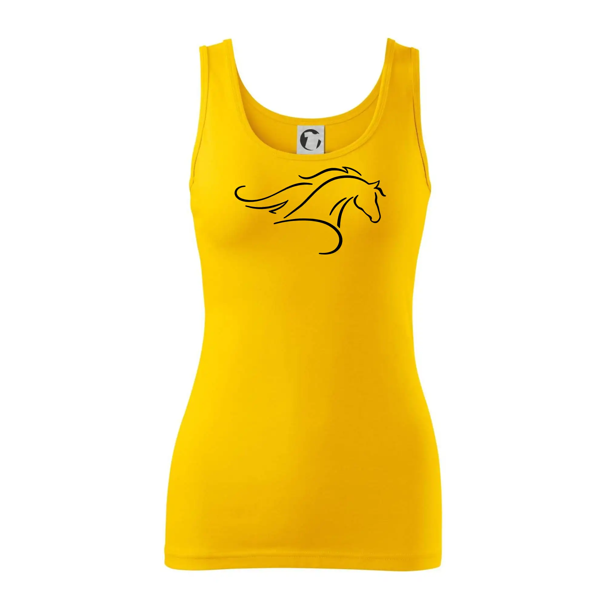 Kůň - bežící silueta hlavy