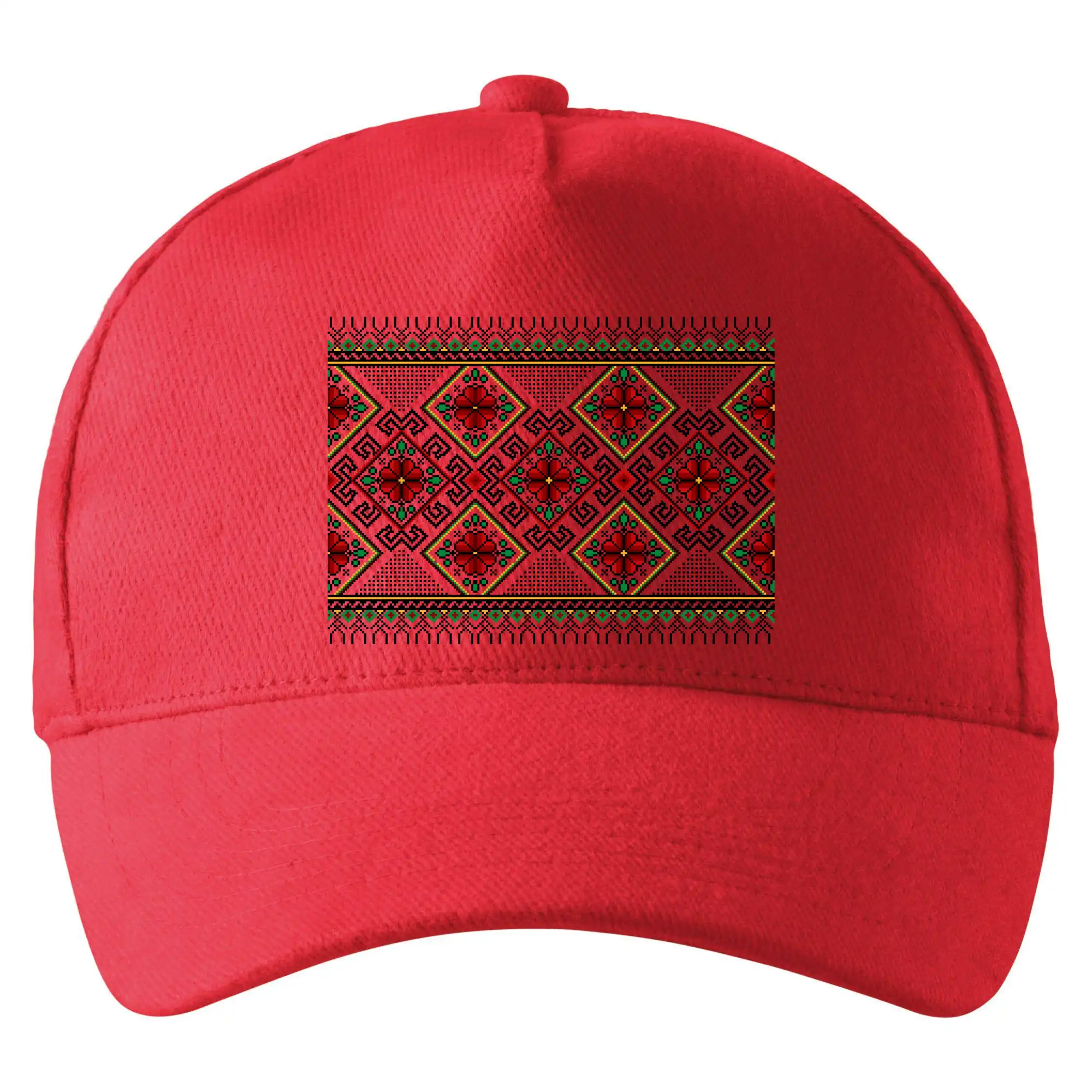Ukrajinský vzor - Červeno Zelený