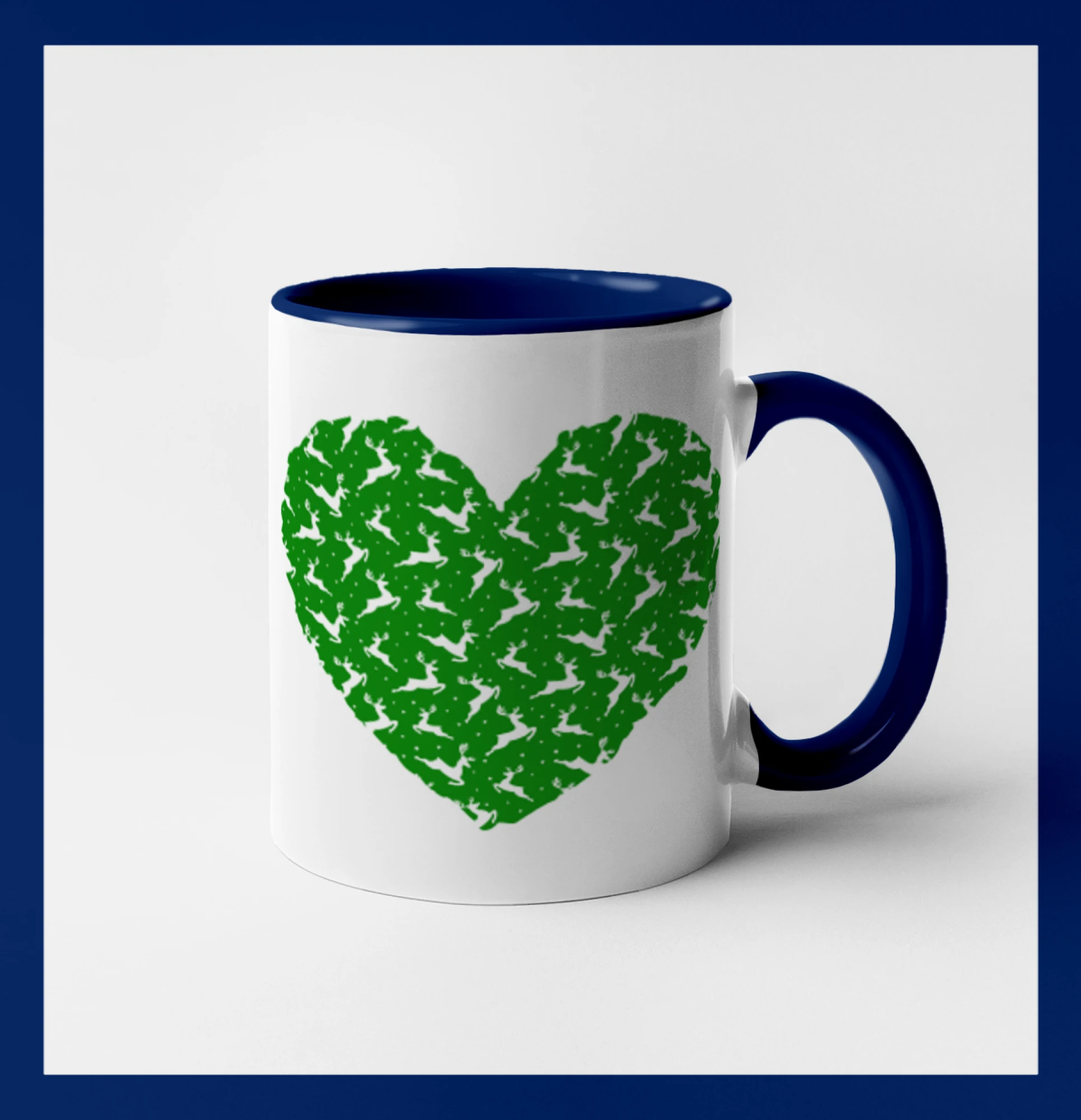 Vánoční jeleni v srdci