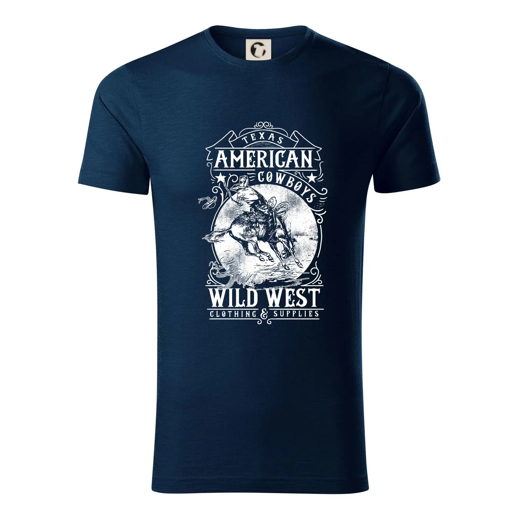 Tričká s koňmi - American cowboy - Tričko z organickej bavlny