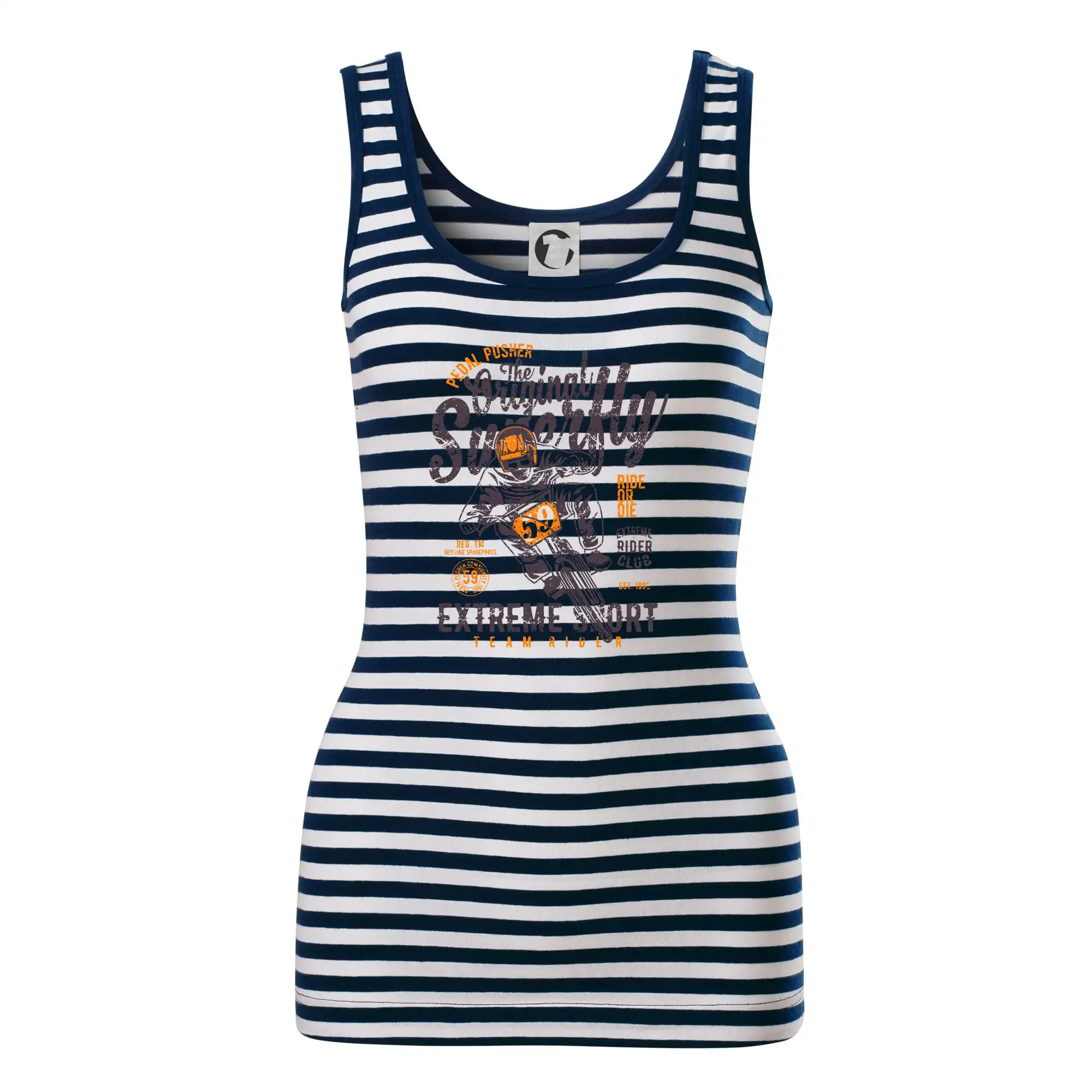 Tričko ako darček pre cyklistu - Pedal Pusher - Sailor tielko na vodu