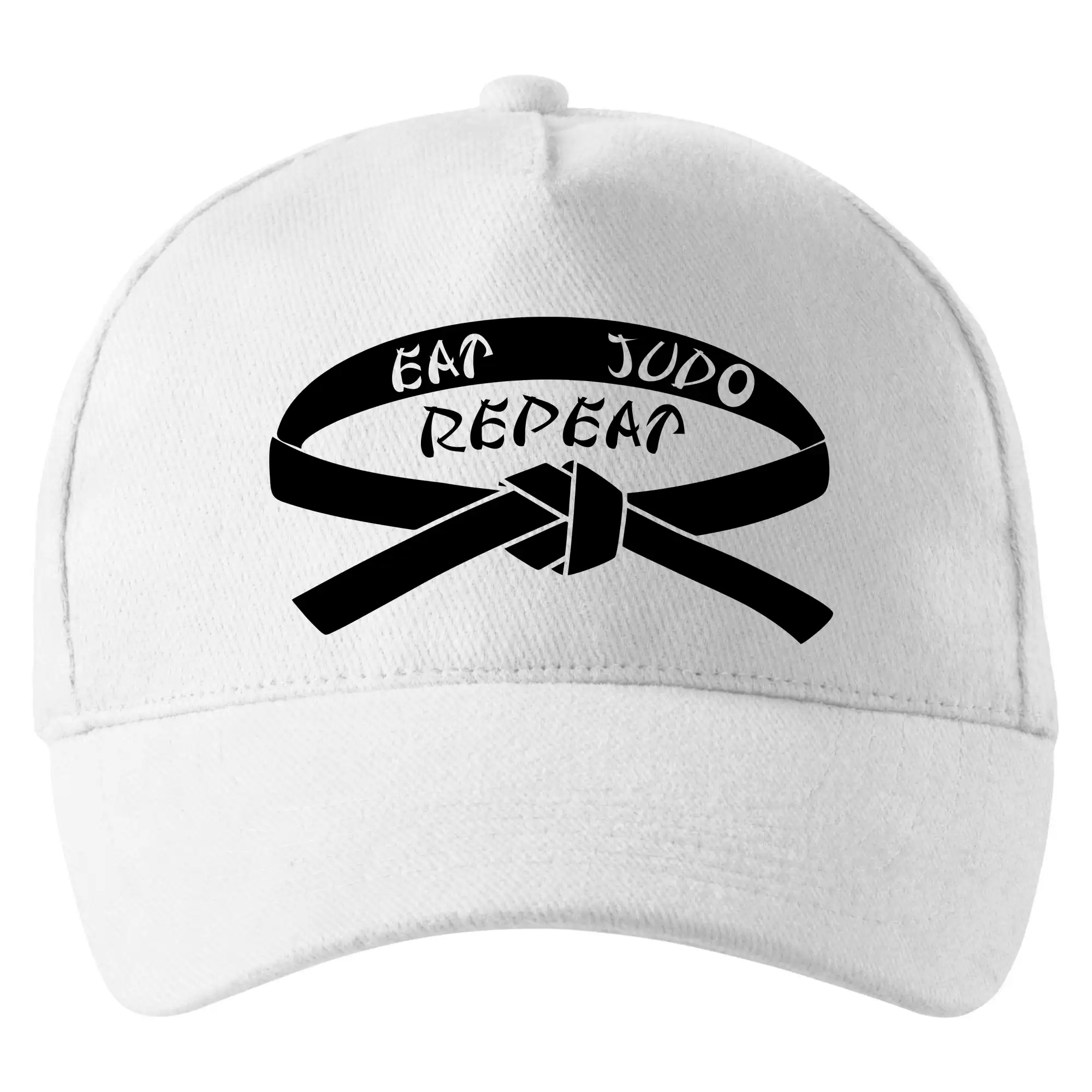 Tričká Judo - Judo eat repeat - Šiltovka so zahnutým šiltom a mosaznou sponou