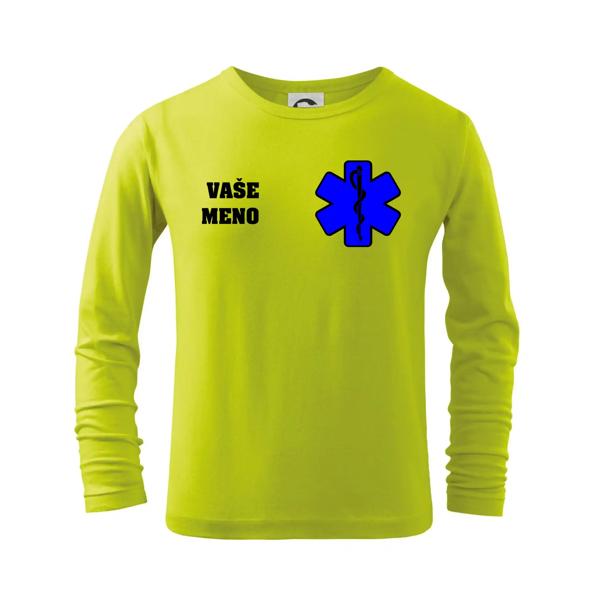 Originálne tričká pre hasičov - Rescue - Vaše meno - Tričko detské Long Sleeve