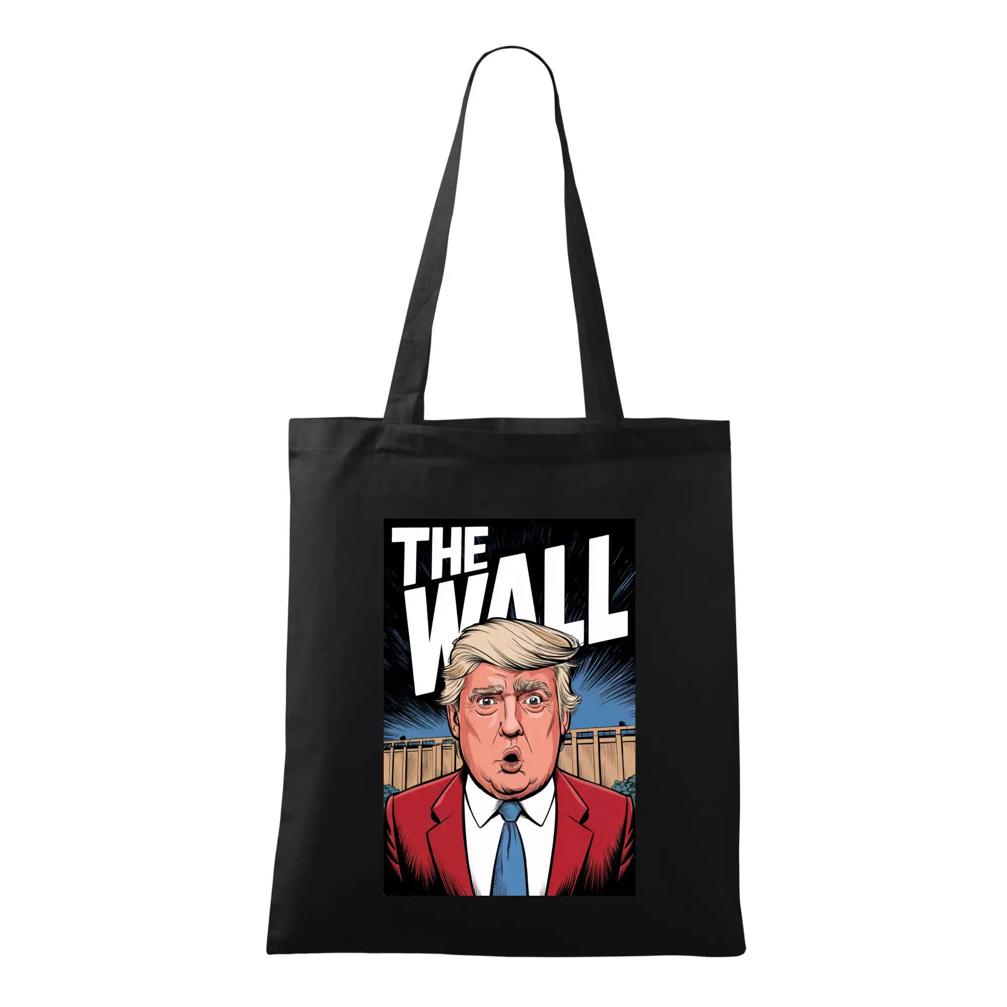 Politické tričká - The wall Trump - Taška bavlnená