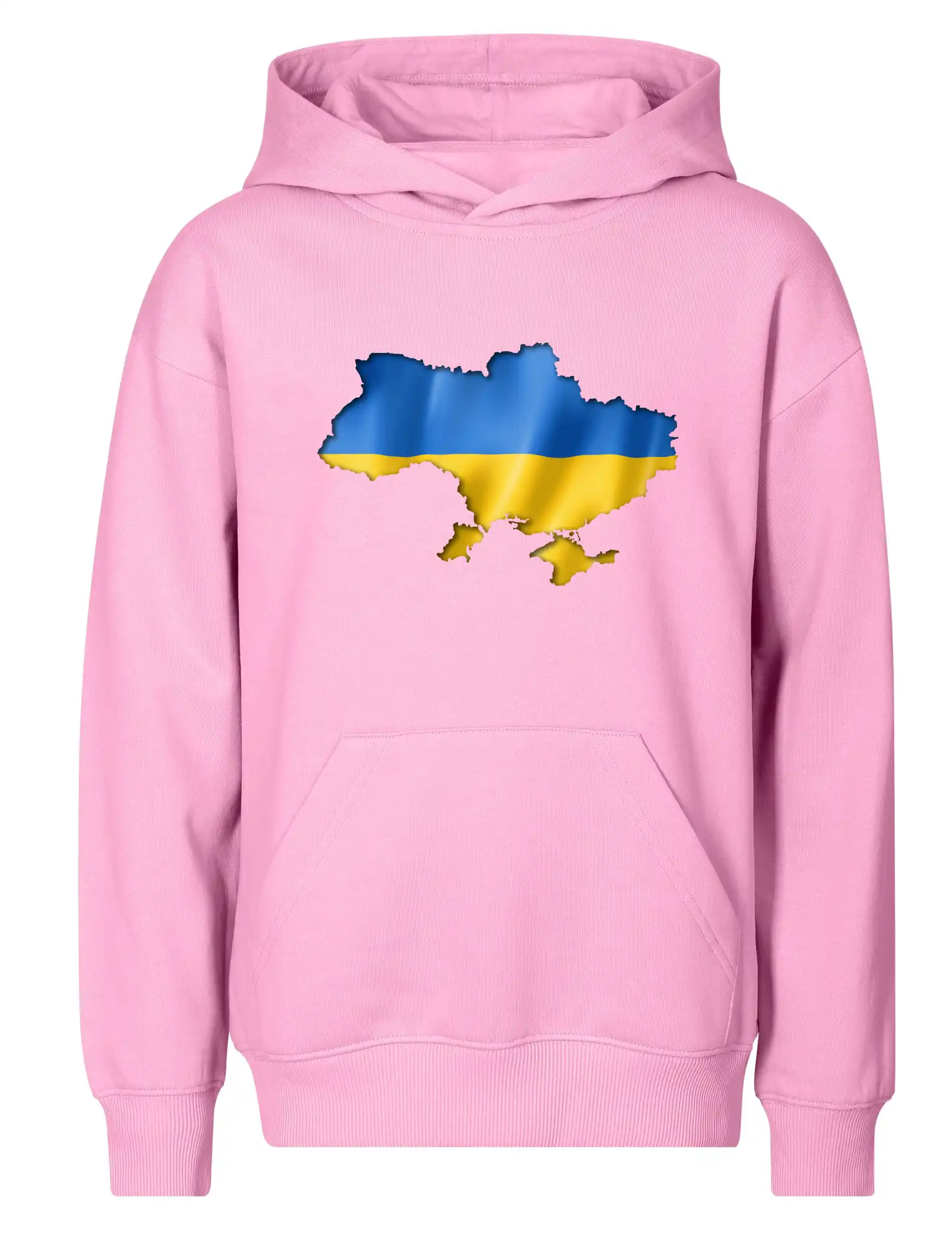 Ukrajina vlajka mapa