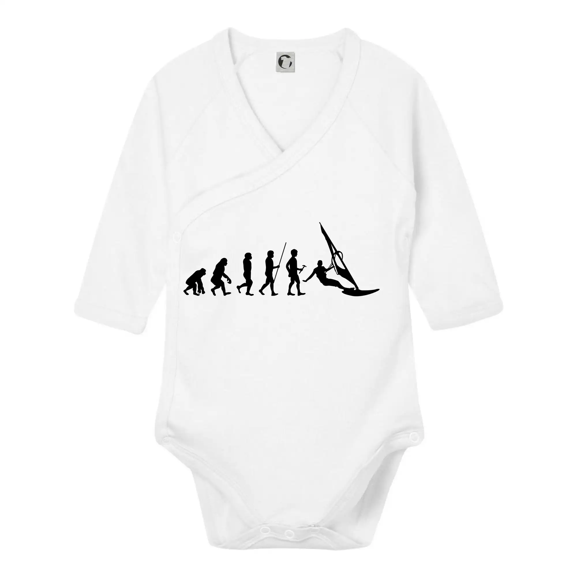 Surferske tričká - Evoluce Windsurfing - Body zavinovacie s dlhým rukávom