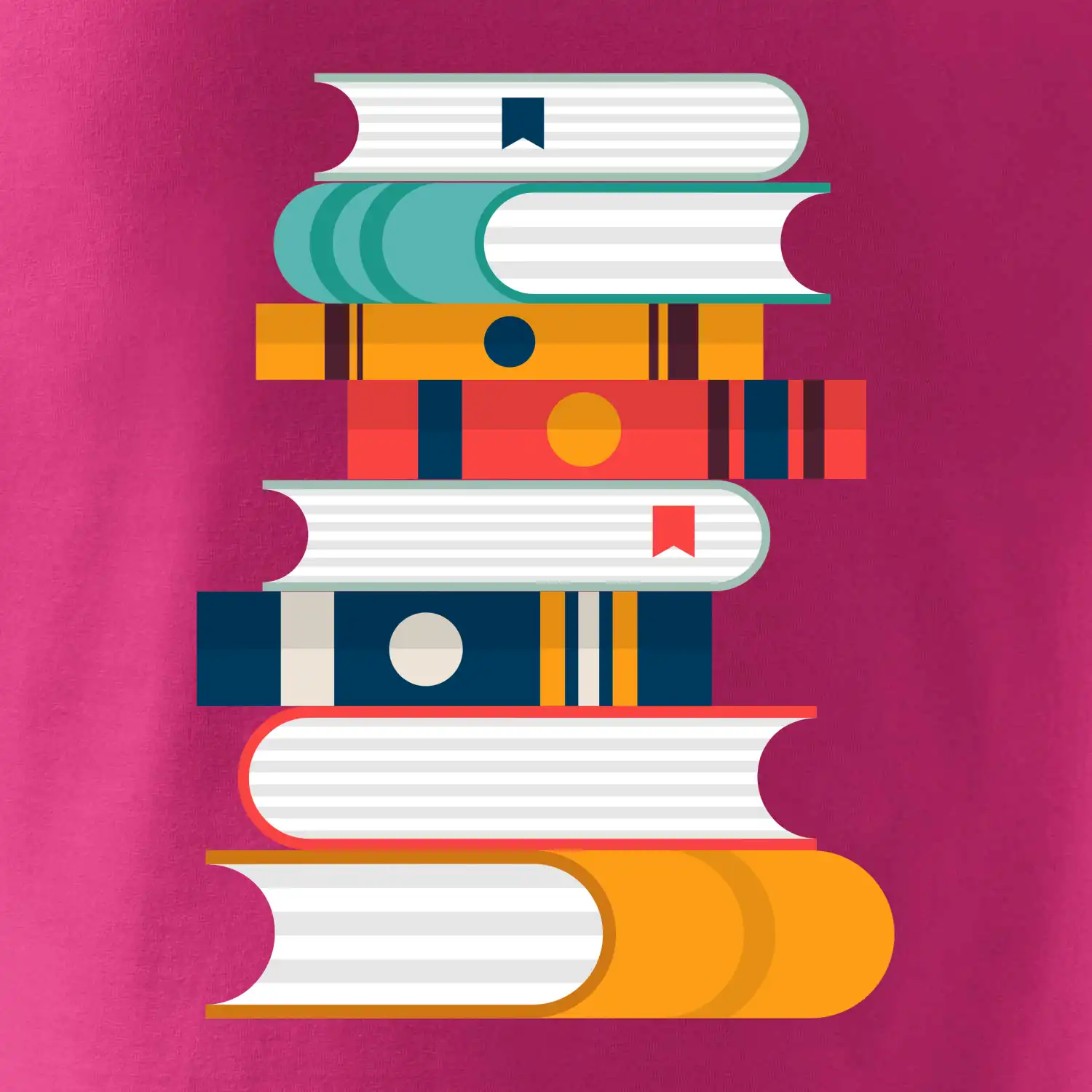Knihy flat design