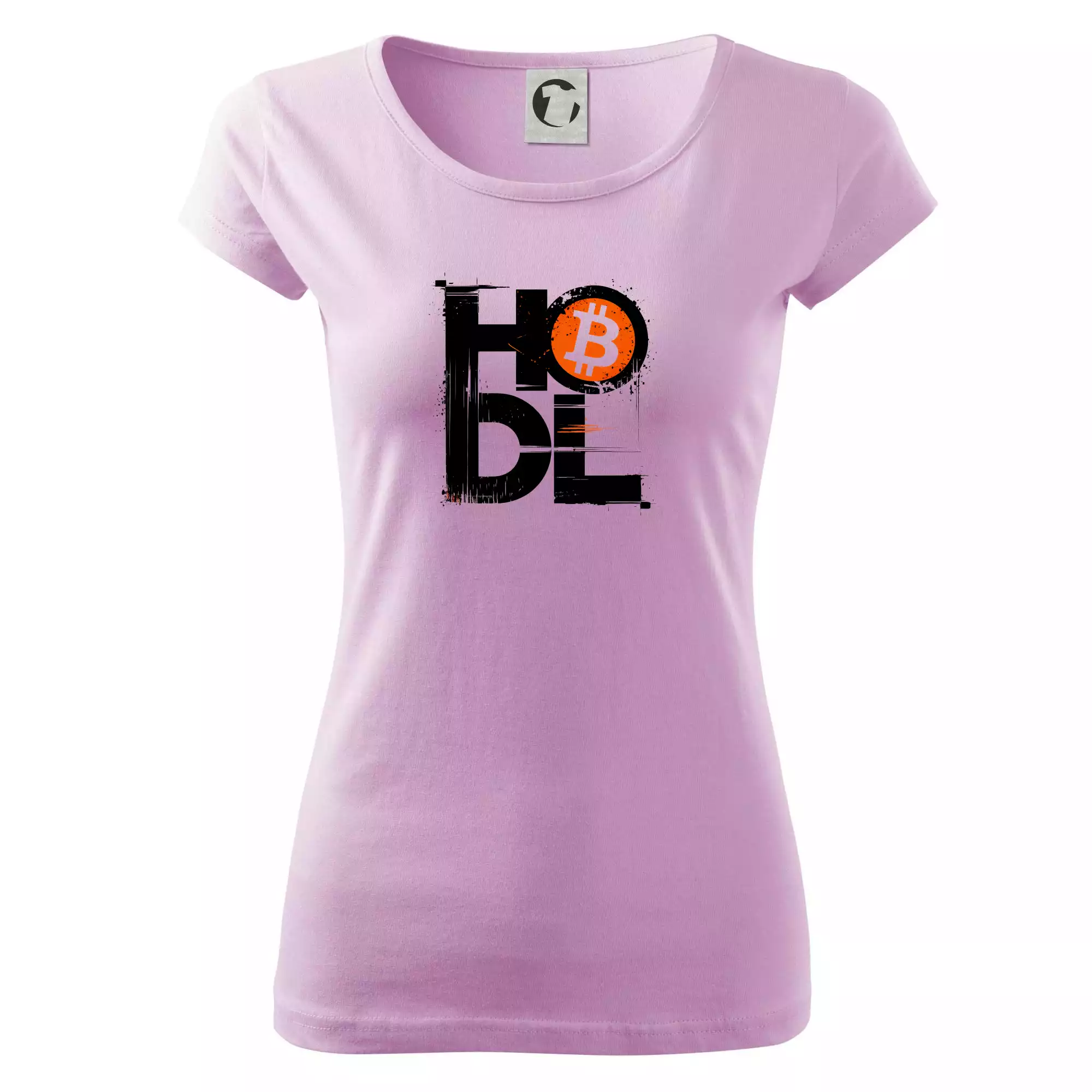 Hodl velký nápis a logo BTC