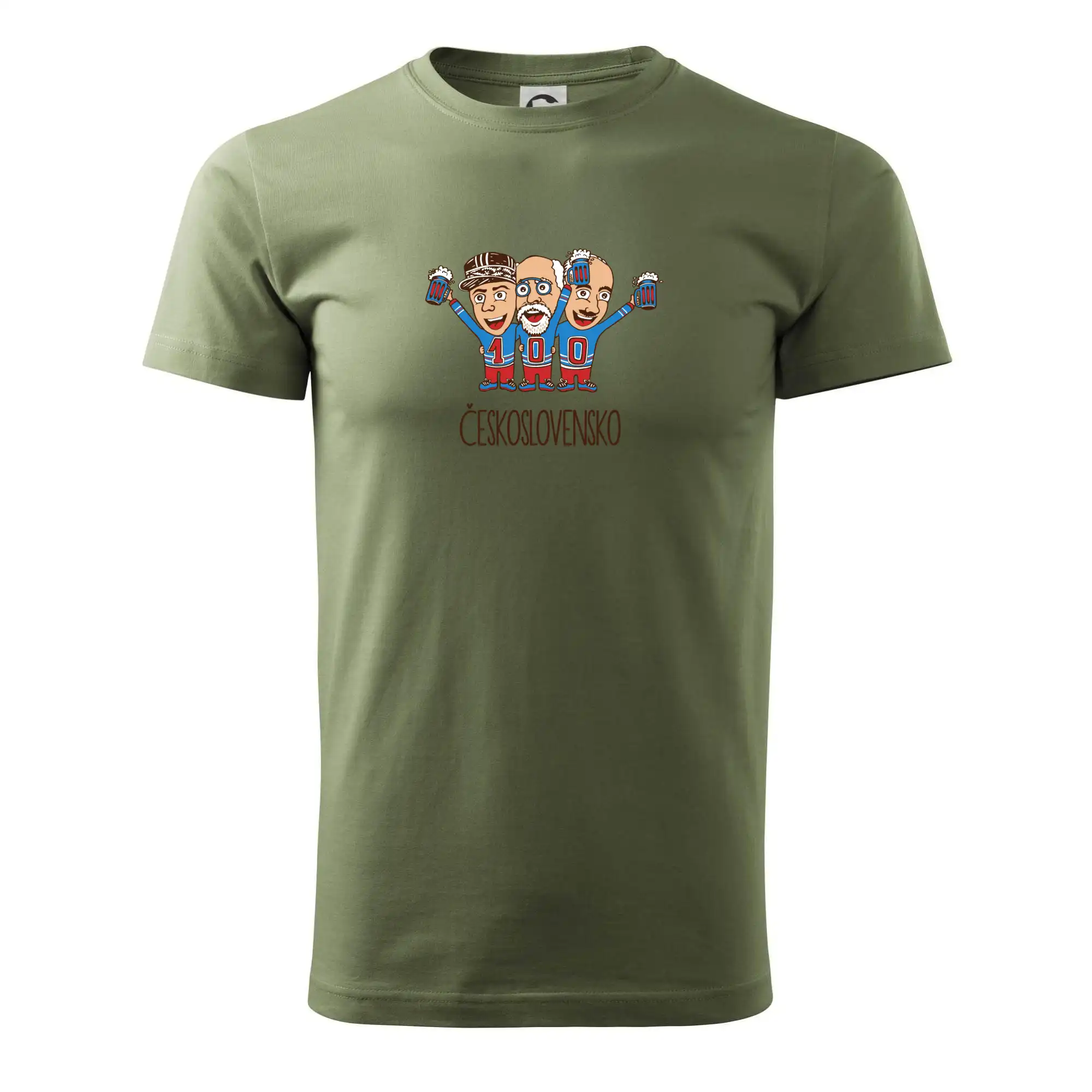 Politické tričká - Československo 100 let - pivo (Pecka design) - Pánske tričko nižšej gramáže