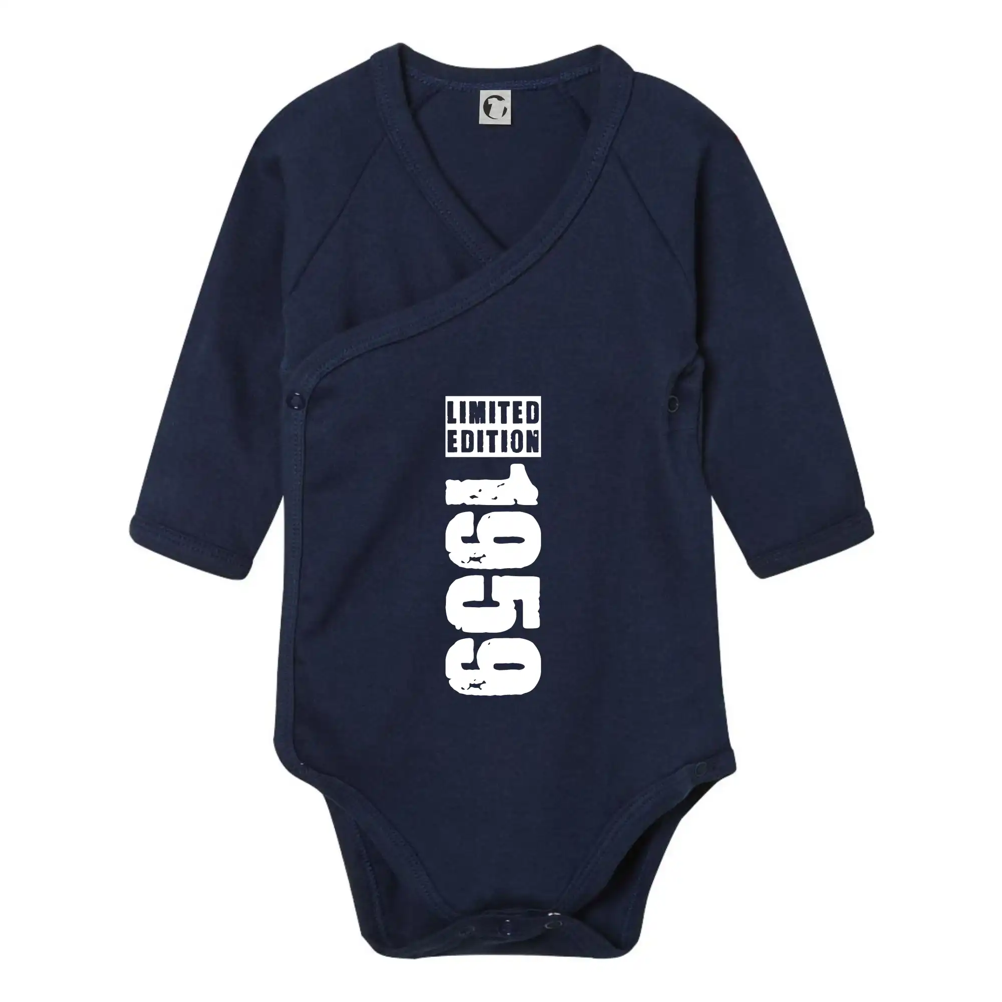 Trička s ročníkom 1959 - Limited edition 1959 pruh - Body zavinovacie s dlhým rukávom