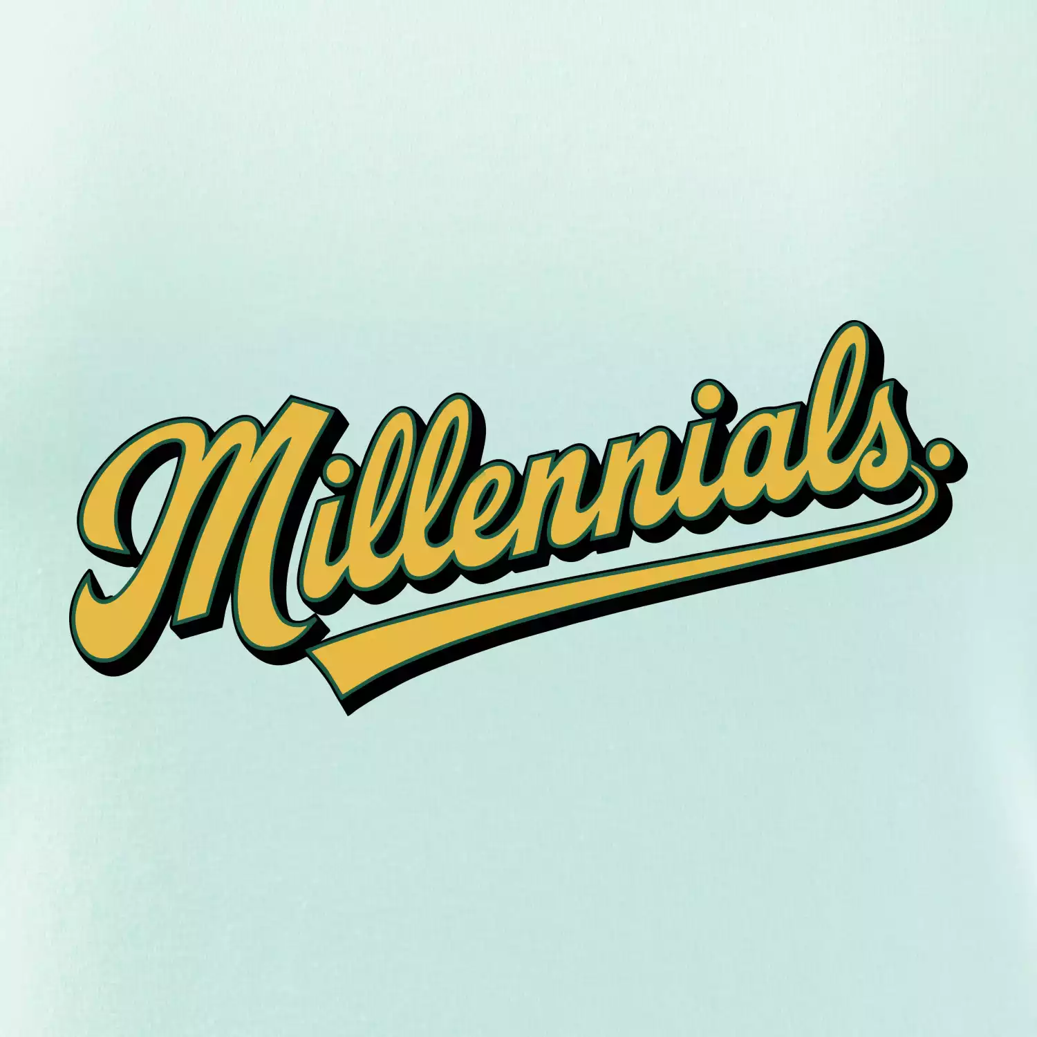 Generace Y - Millennials žlutý nápis