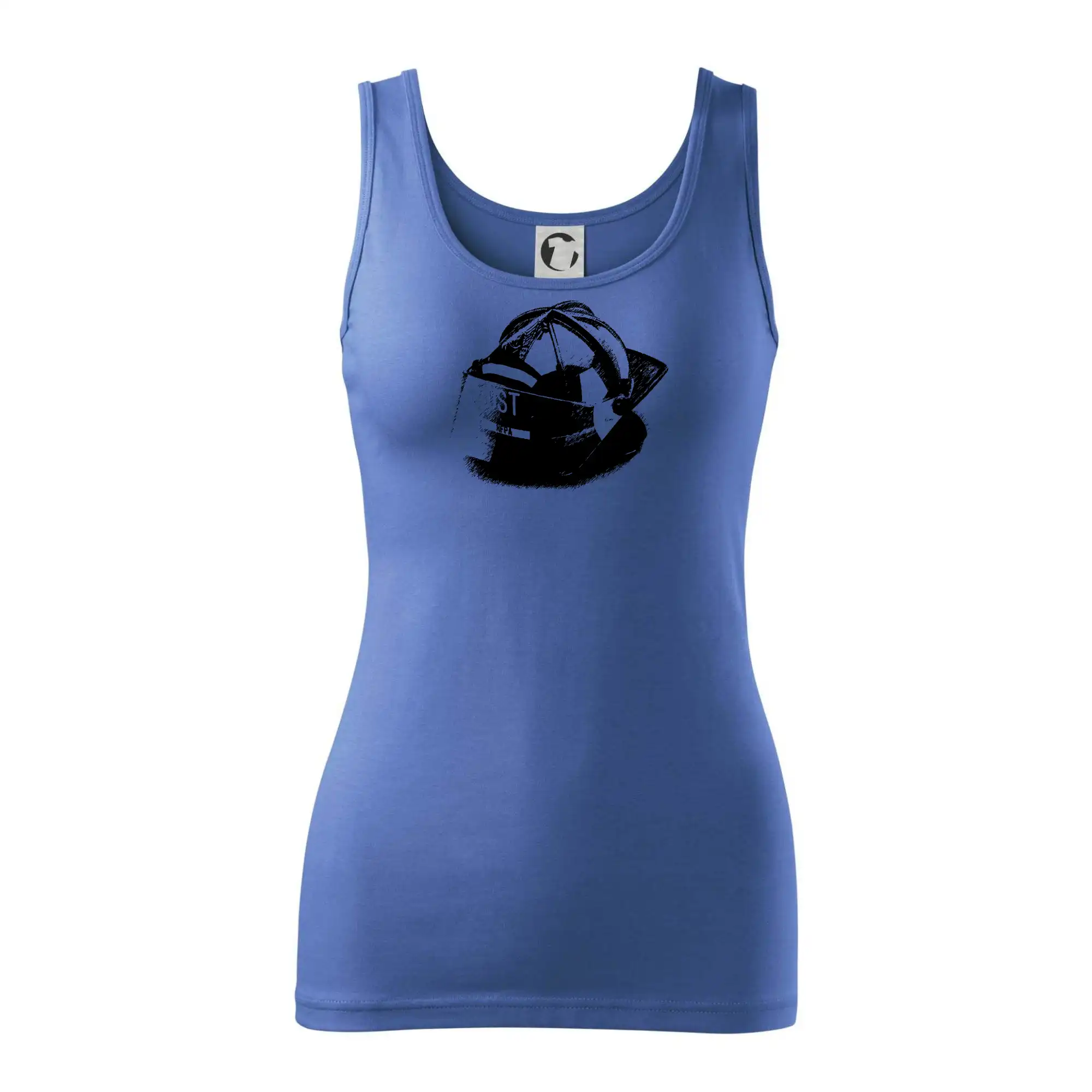 Originálne tričká pre hasičov - Hasičská helma Americká - Dámske tielko