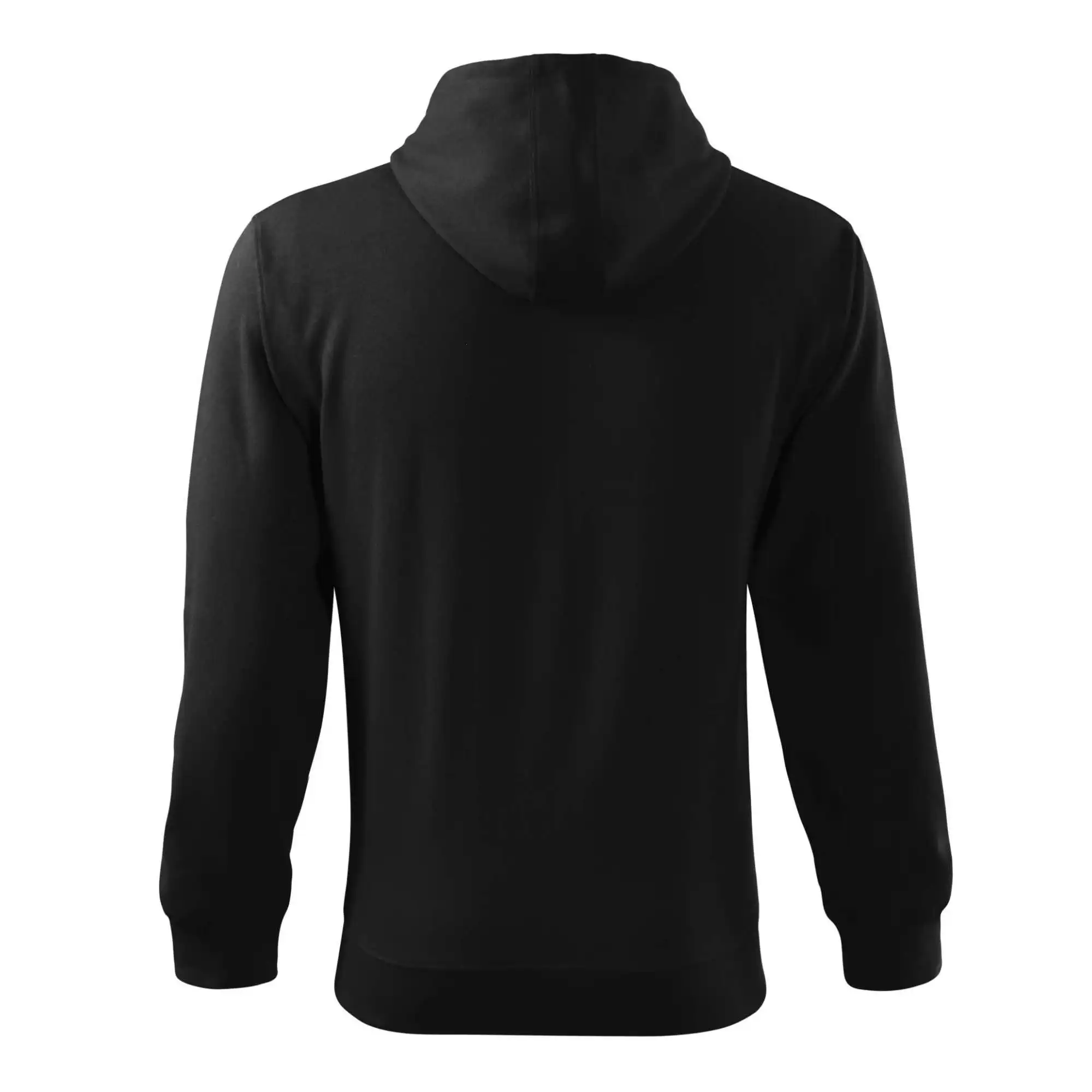 Ostatné nápisy - BEZPOTLAČE / BEZ POTLAČE - Mikina s kapucňou na zips trendy zipper