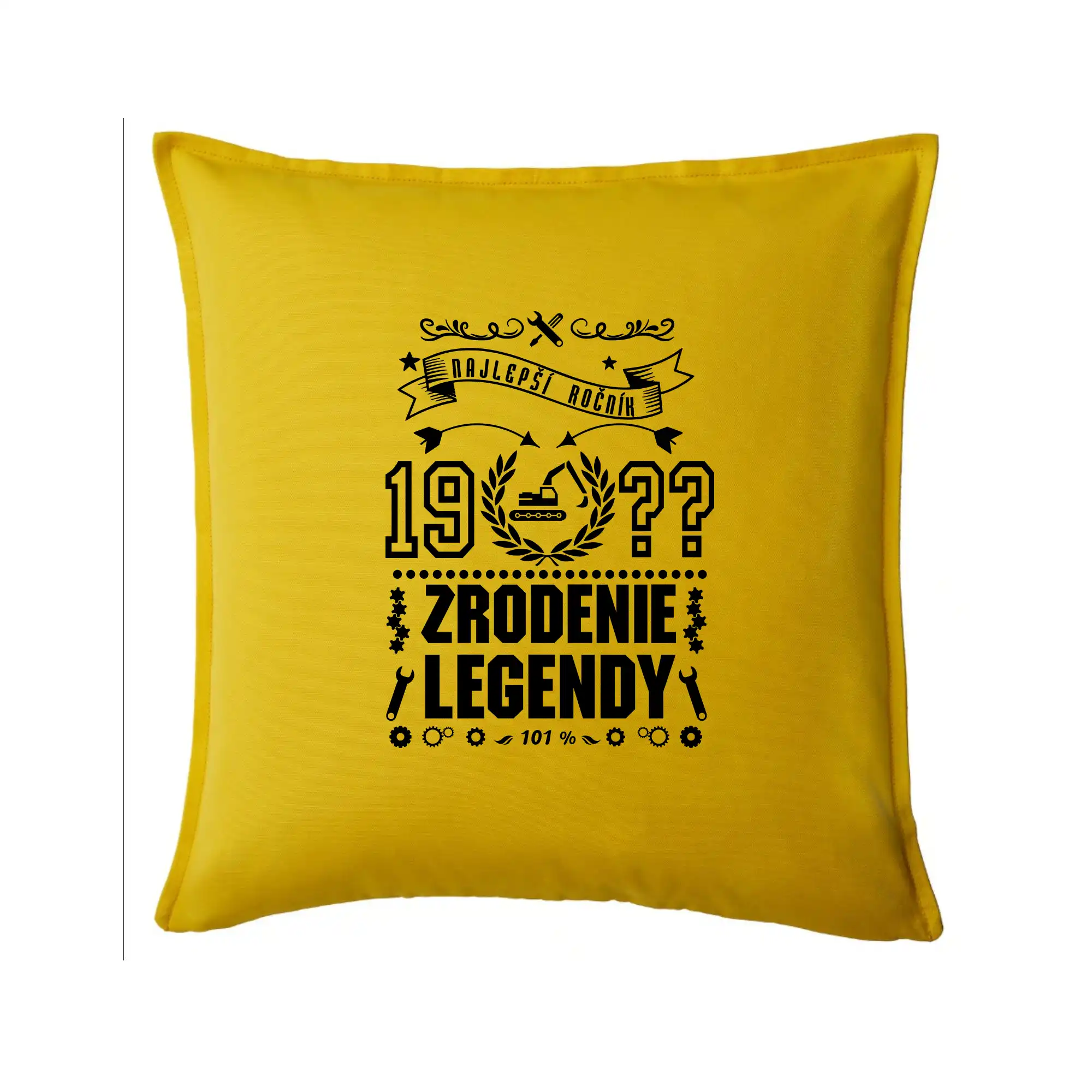 Trička Zrodenie legendy - Zrodenie legendy pre bagristu - Vankúš 50x50