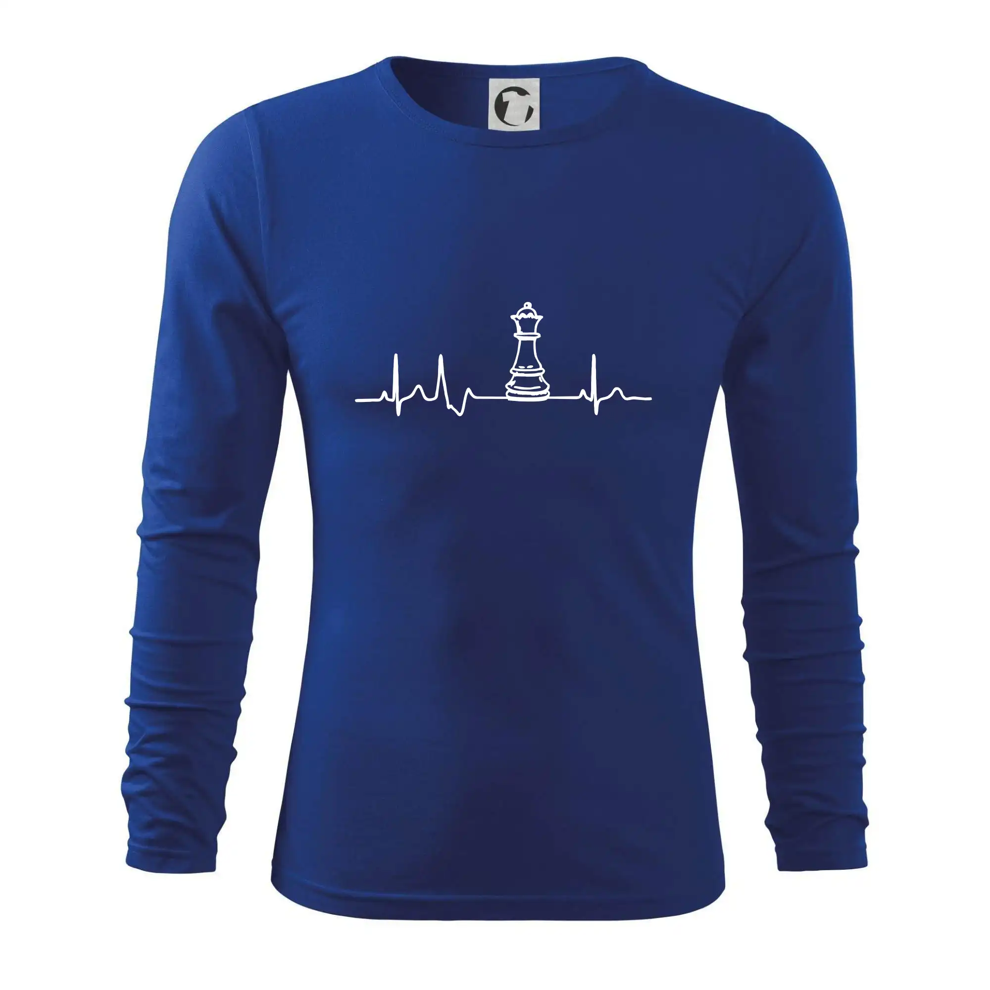 Tričká a mikiny so spoločenskými hrami  - EKG Šachové figúrky - dáma - Tričko s dlhým rukávom FIT-T long sleeve