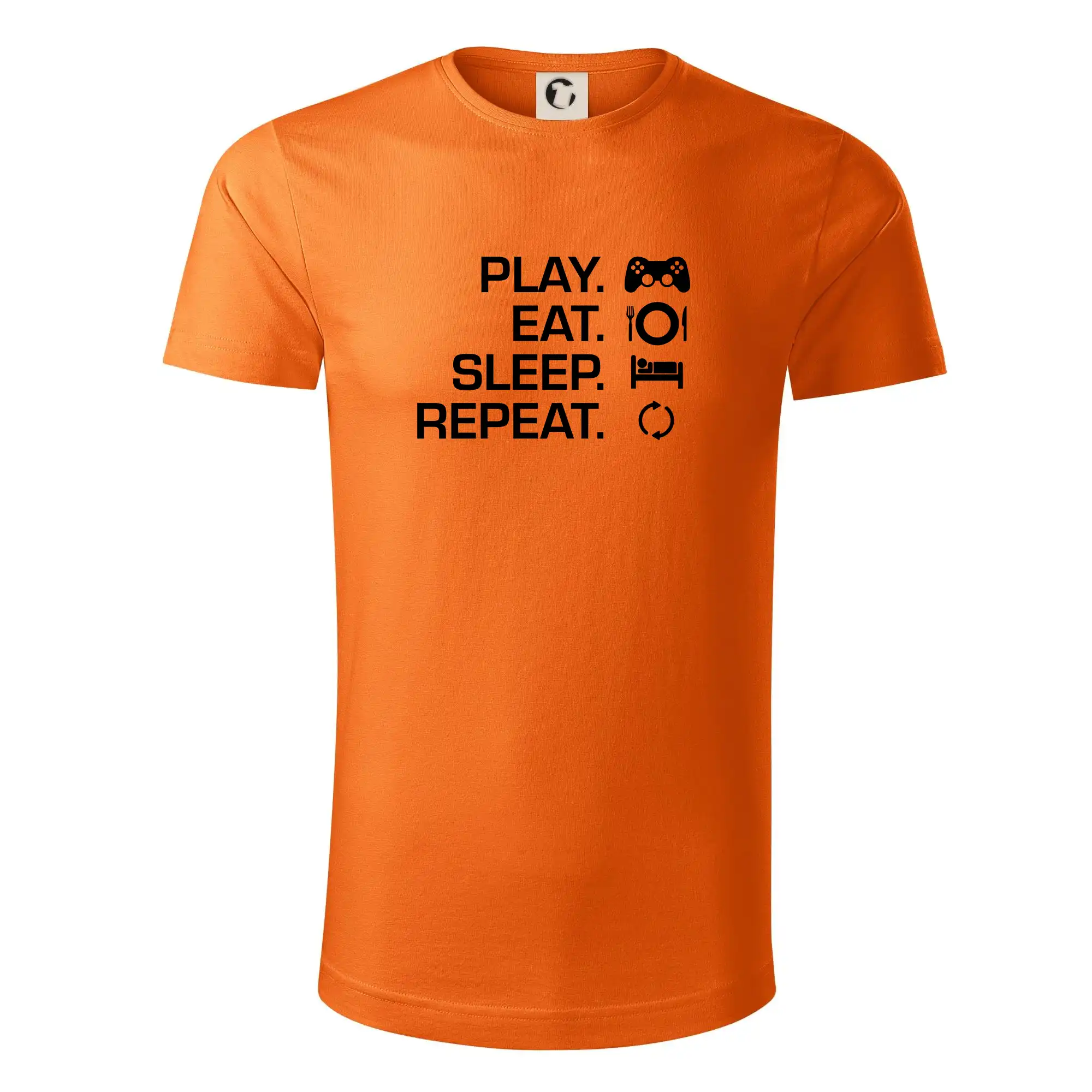 Eat sleep repeat - Play Eat Sleep Repeat game - Tričko z organickej bavlny