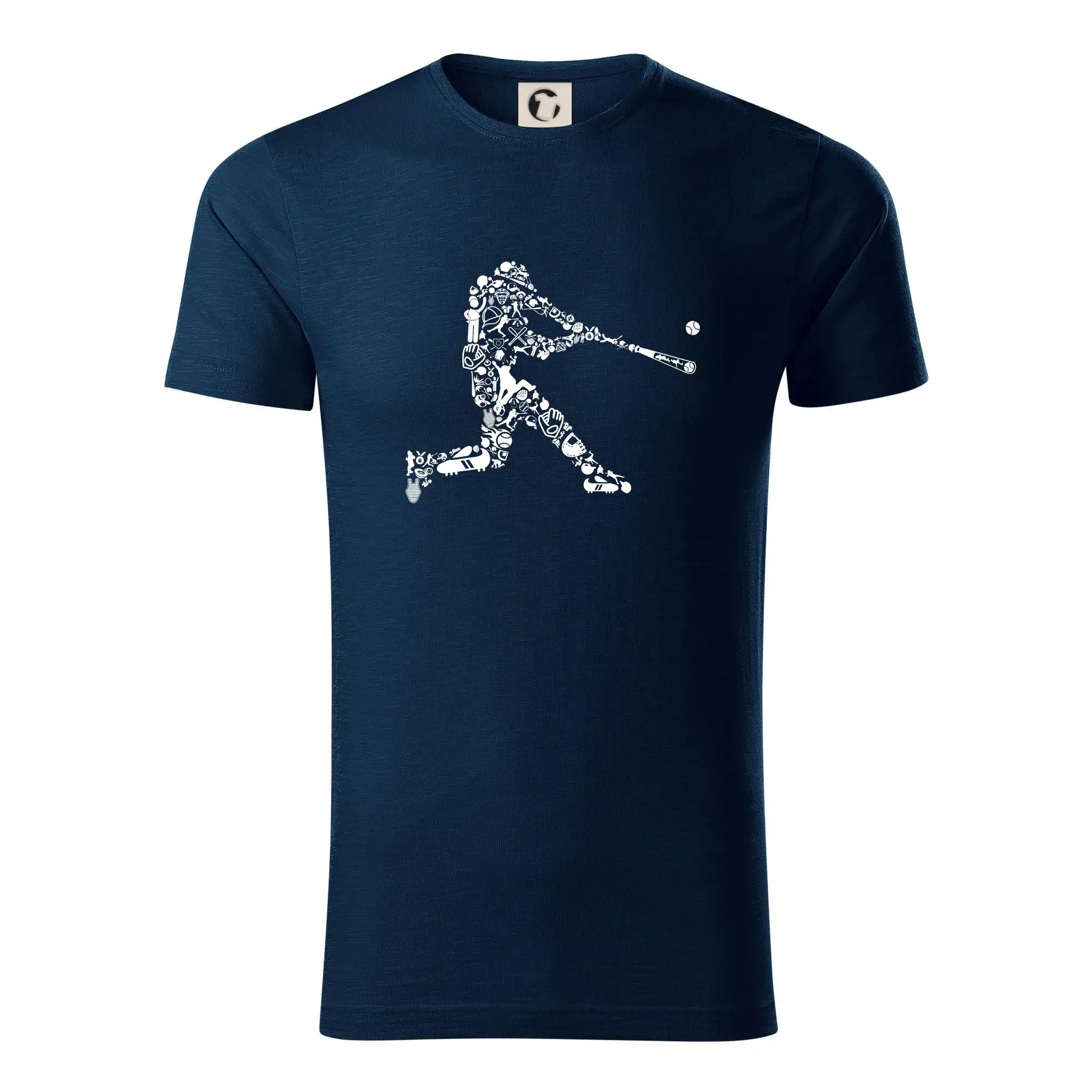 Tričká baseball - Hráč basebalu ikony - Tričko z organickej bavlny