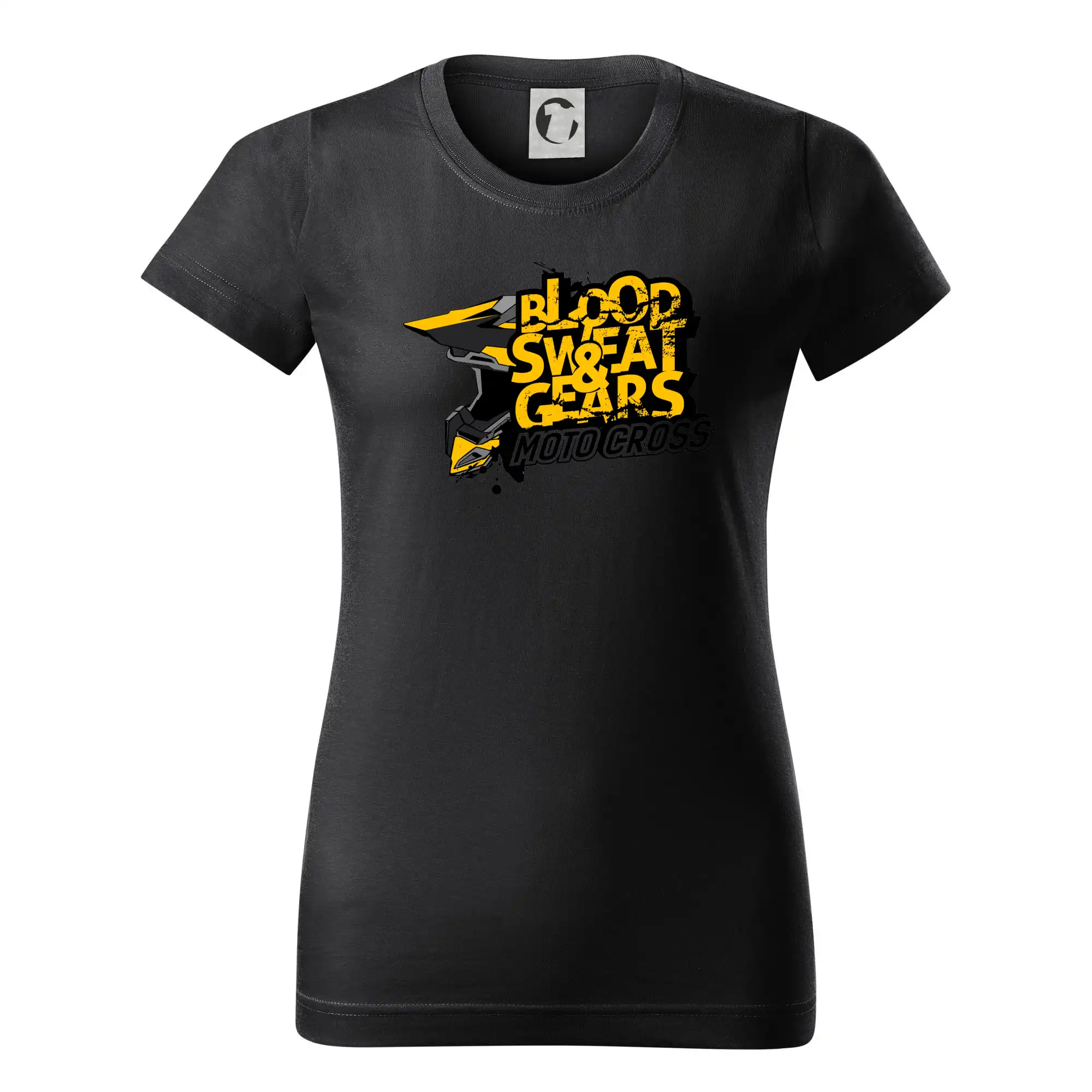 Motocross tričká - Motocross blood sweat gears - Dámske tričko basic - ľahko voľnejšie a dlhšie