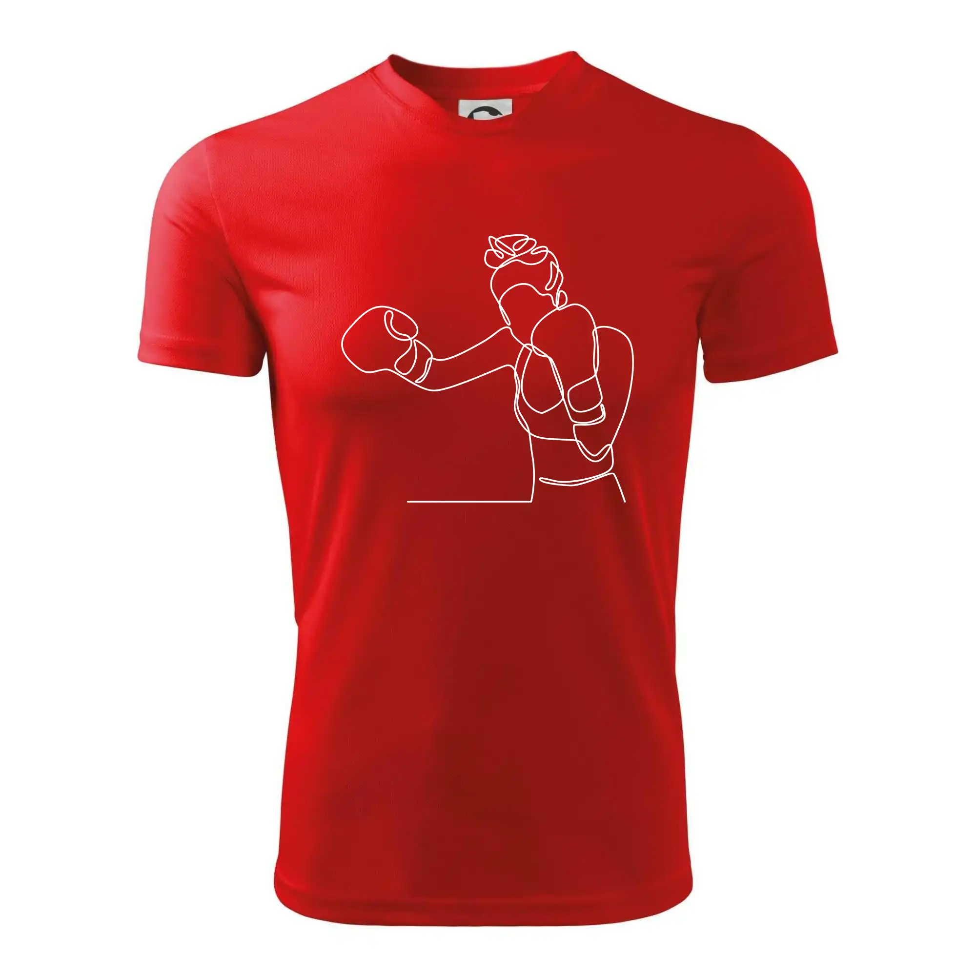 Žena boxerka jedním tahem