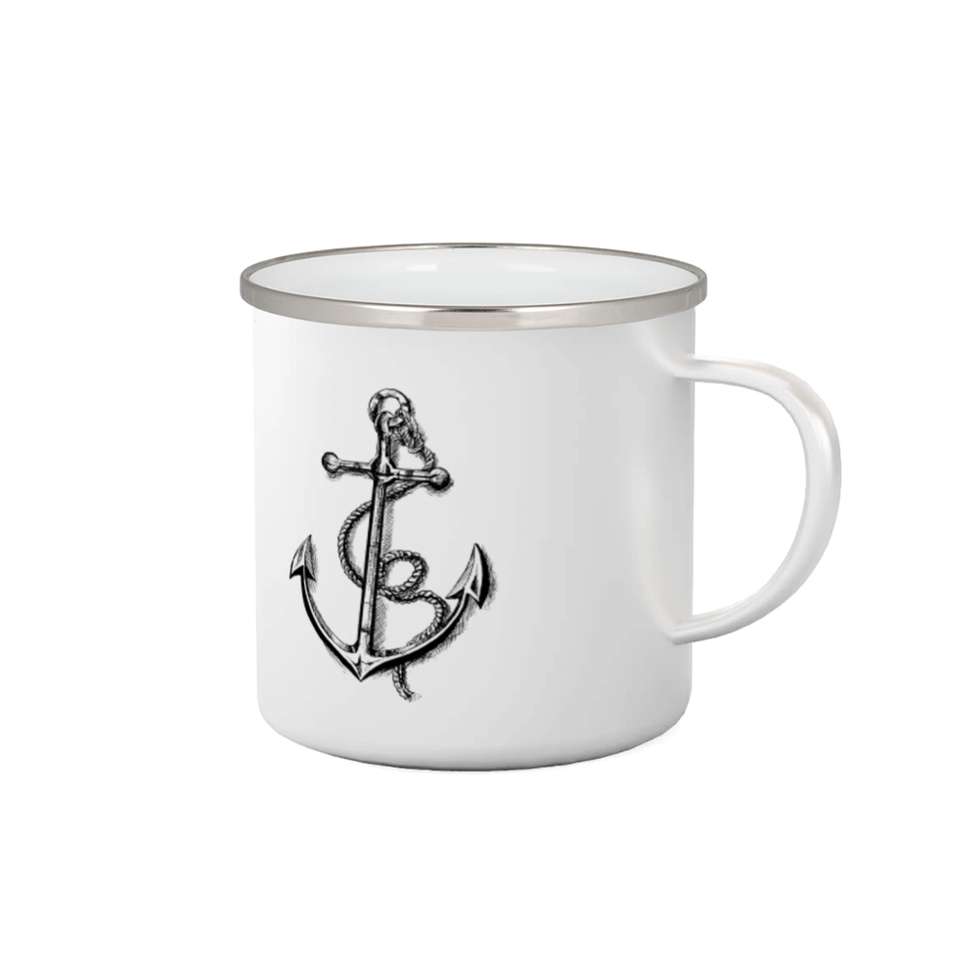 Vodácke tričká - Kotva kreslená ceruzkou - Plecháčik