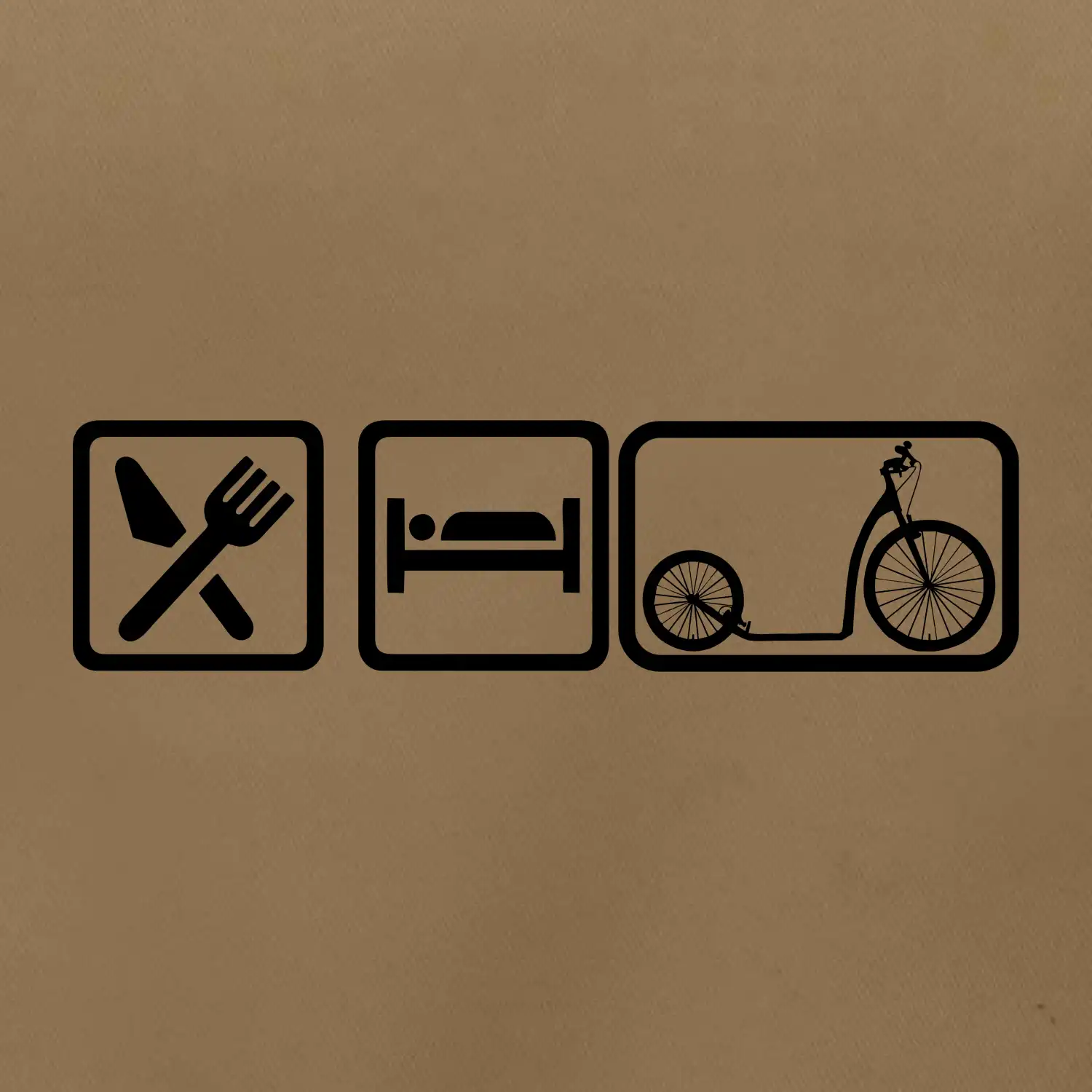 Eat sleep koloběžka velké a malé kolo