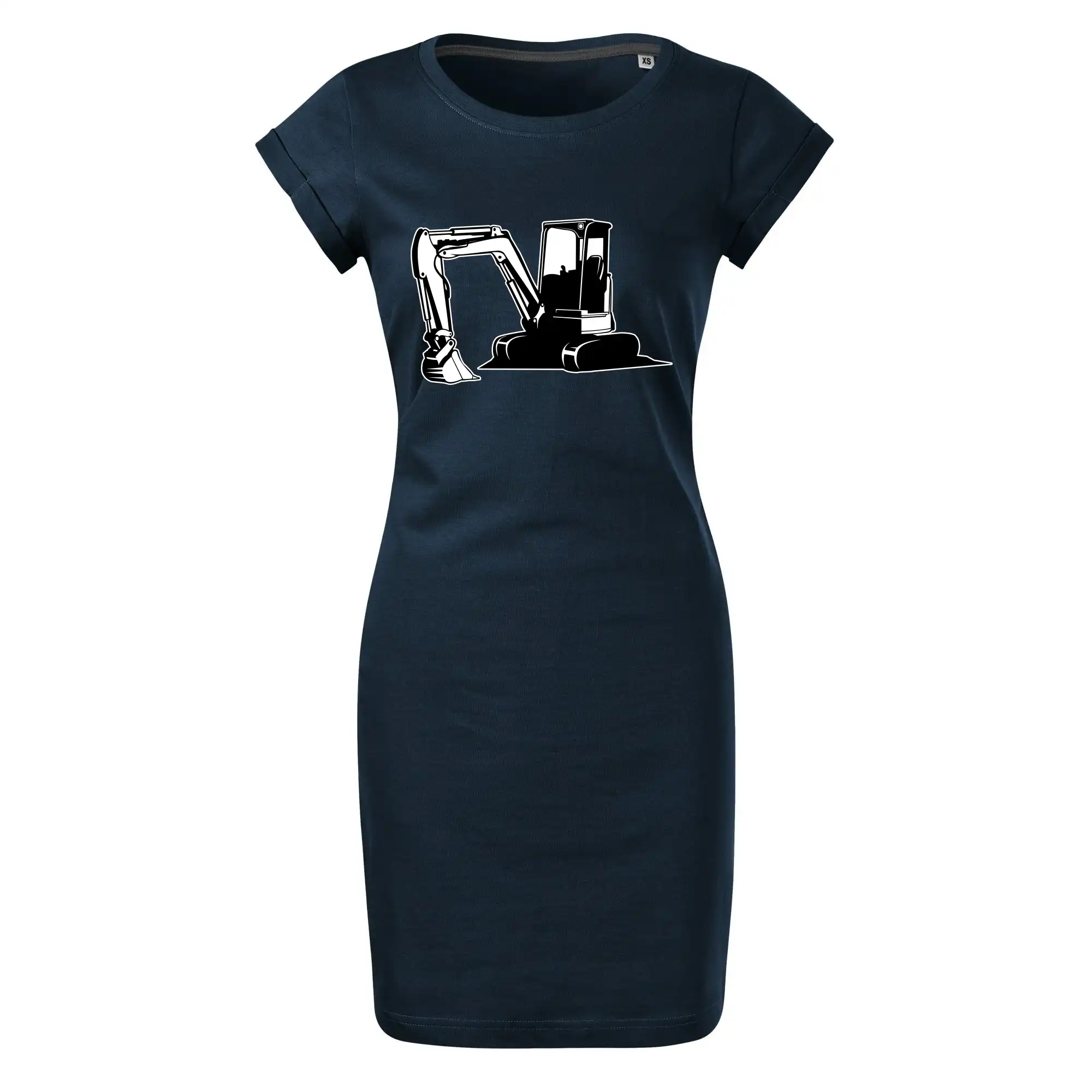 Bagr bez nápisu černobílý