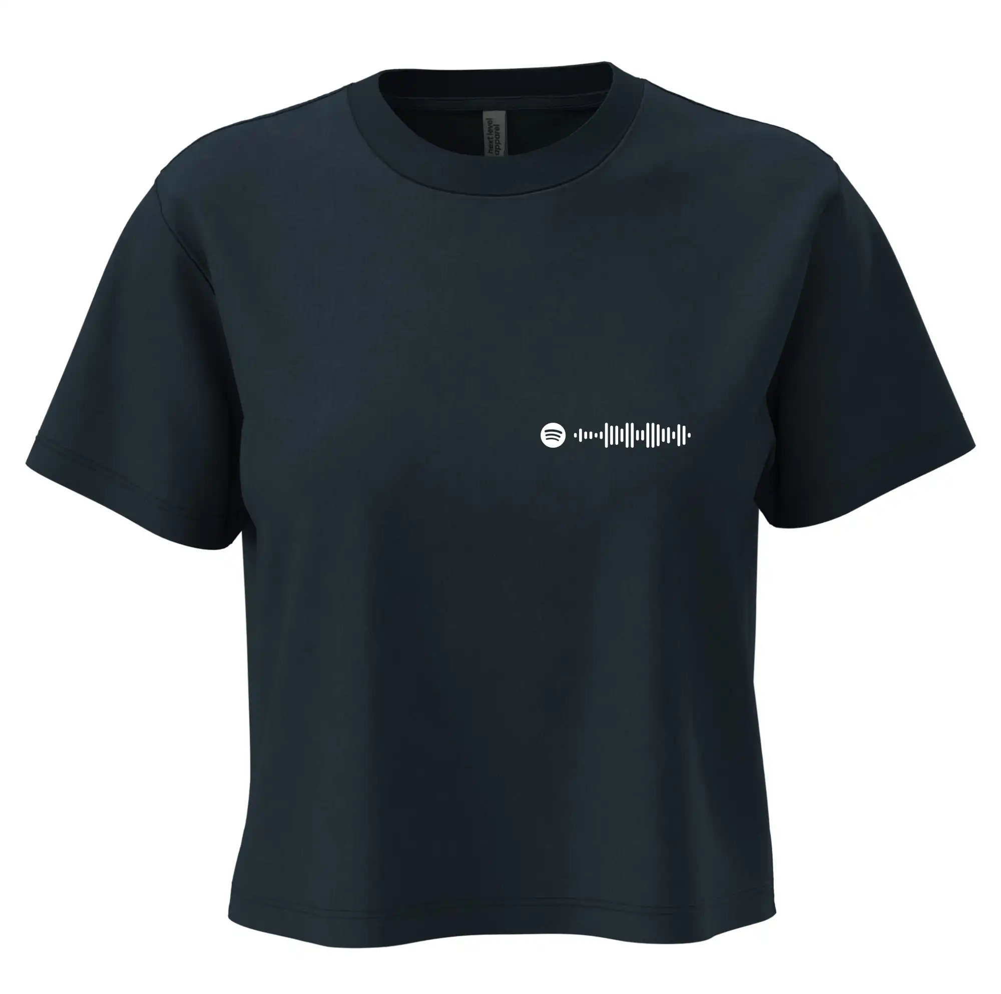 Spotify kód na prsu