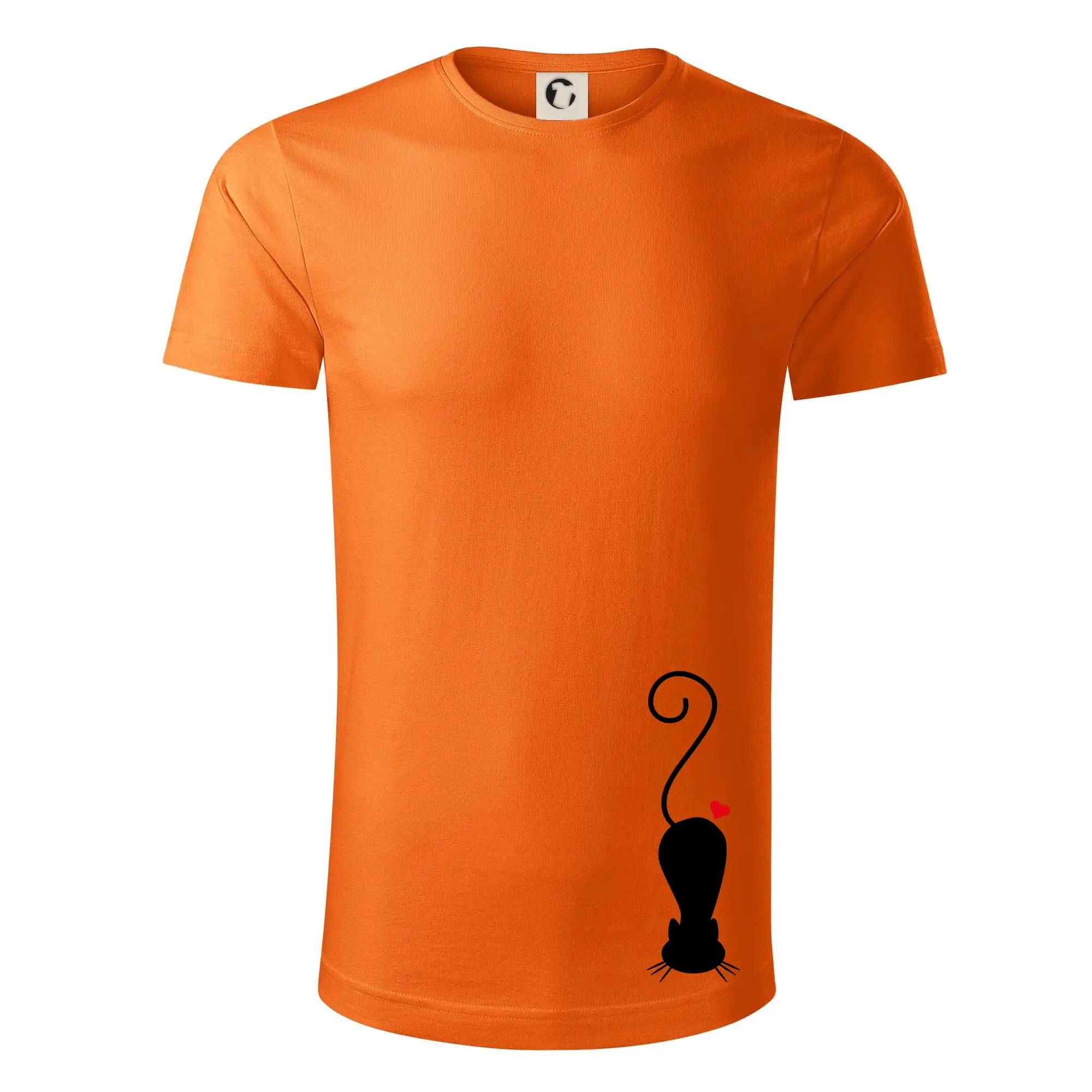 Vtipná tričká s mačkou - Zamilovaná mačka ležiaca - Tričko z organickej bavlny