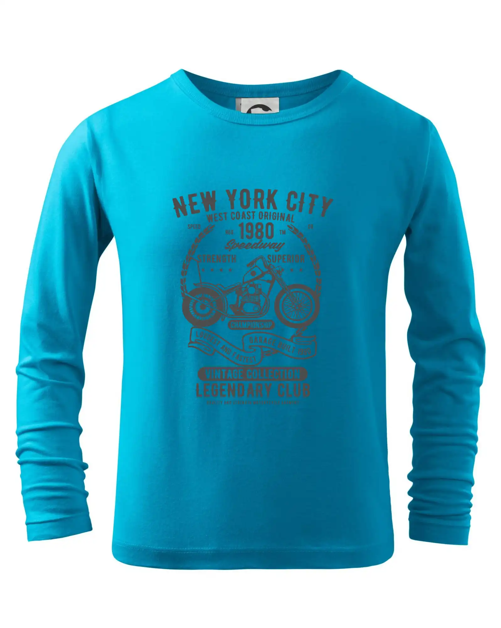 Tričká a mikiny s potlačou motoriek – pre pravých motorkárov - New York City Speedway - Tričko detské Long Sleeve