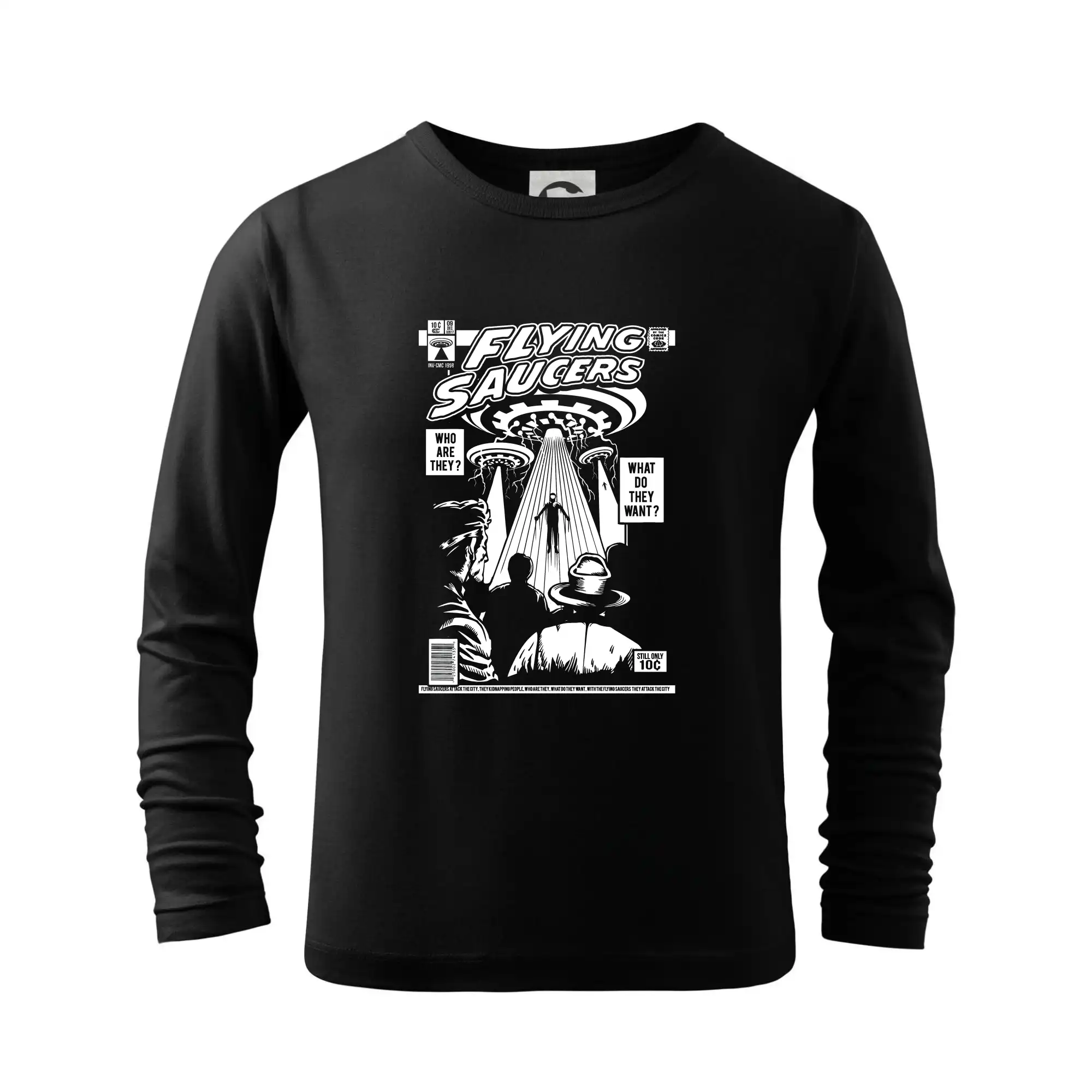 Vesmirne tričká - UFO Flying Saucers - Tričko detské Long Sleeve