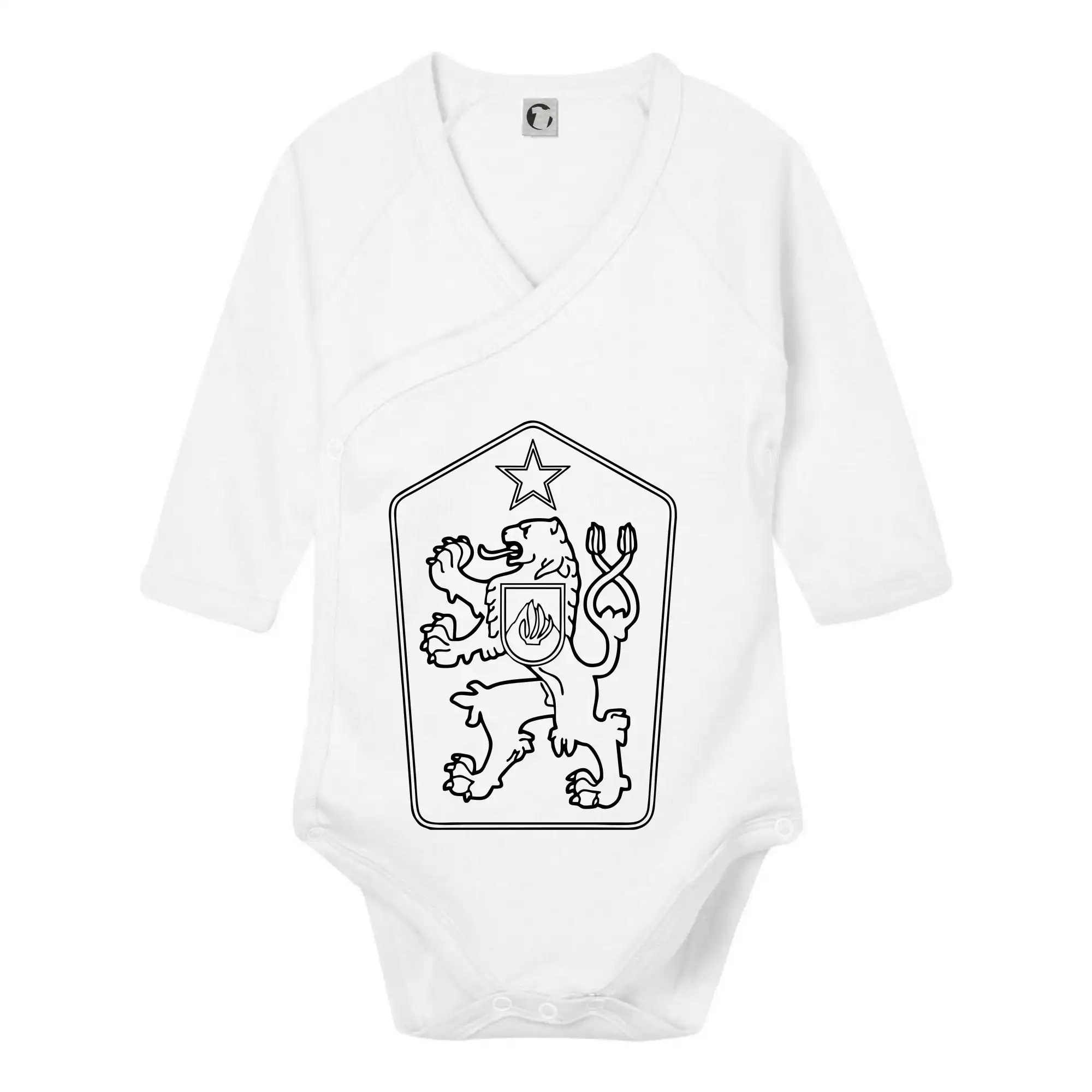 Ostatné nápisy - ČSSR znak - Body zavinovacie s dlhým rukávom